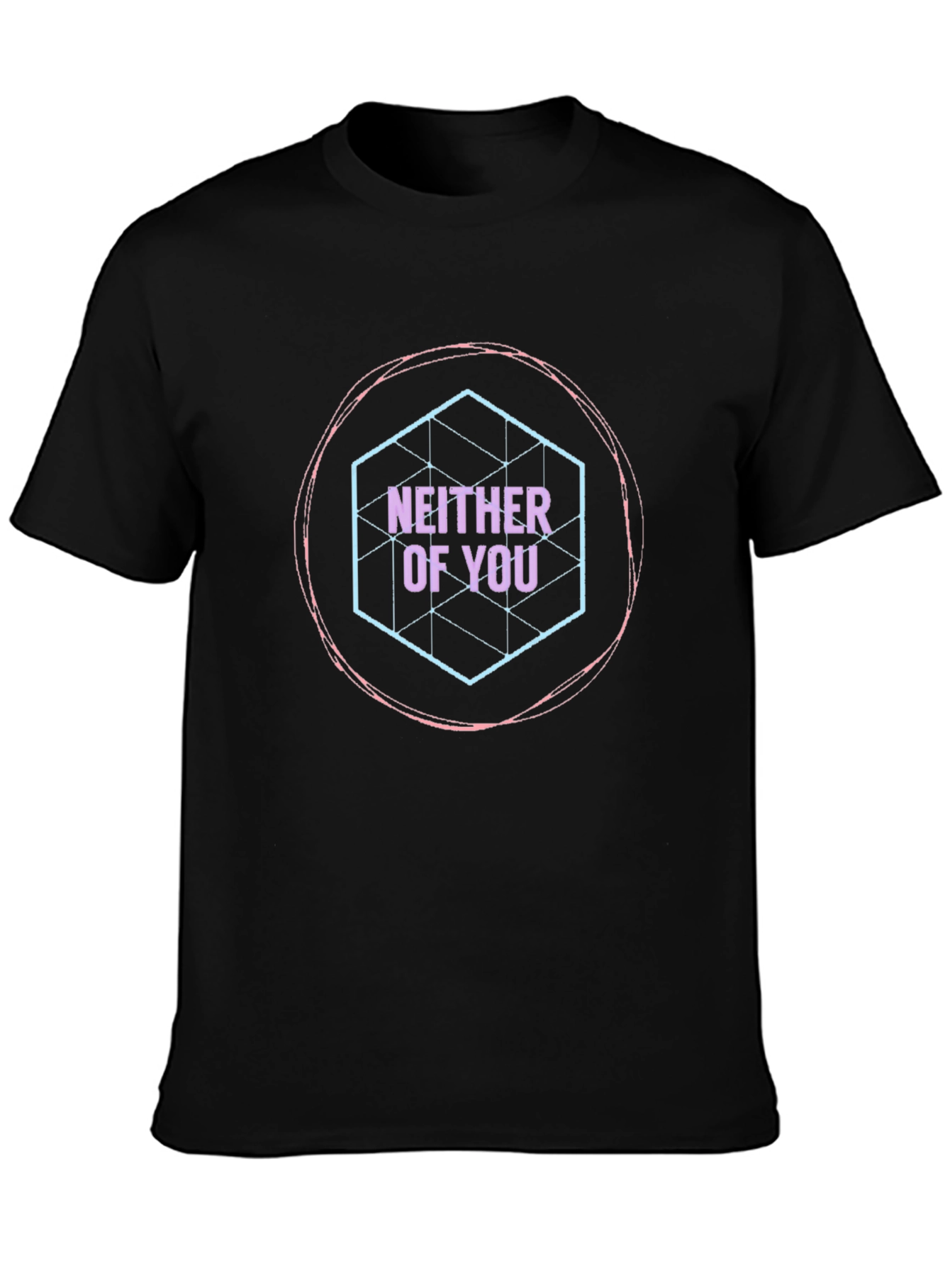 Neither of You Graphic T-Shirt - Black