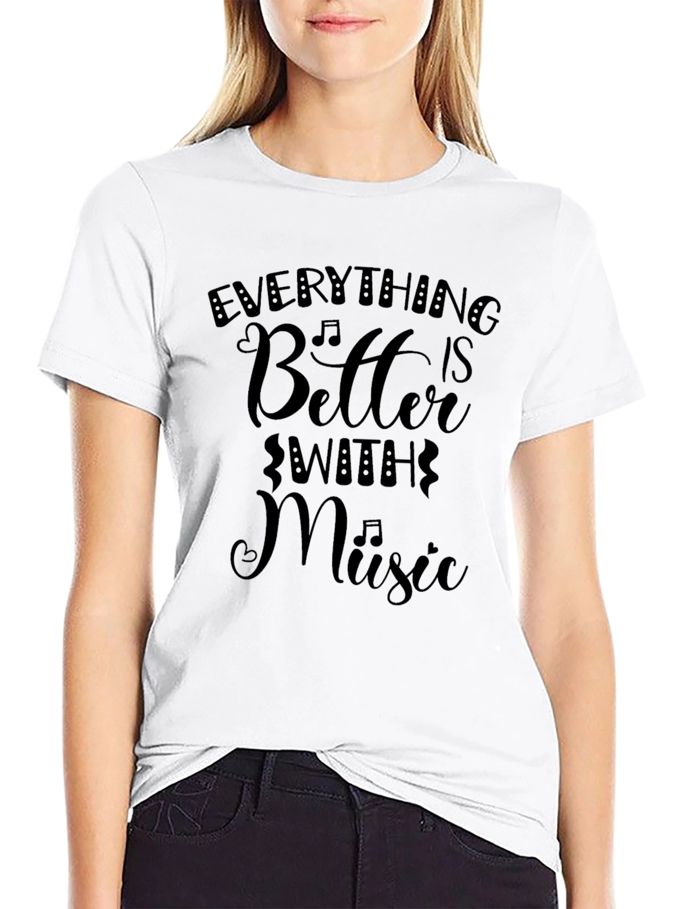 Everything Is Better With Music Graphic Tee