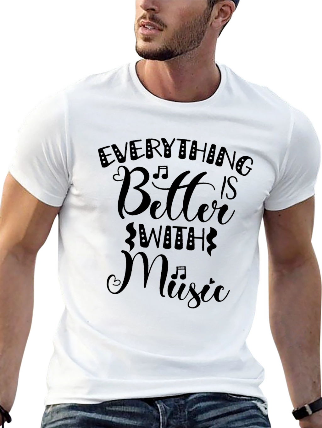 Everything Is Better With Music Graphic Tee