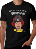 Firewoman Graphic Tee - Bold Statement T-Shirt