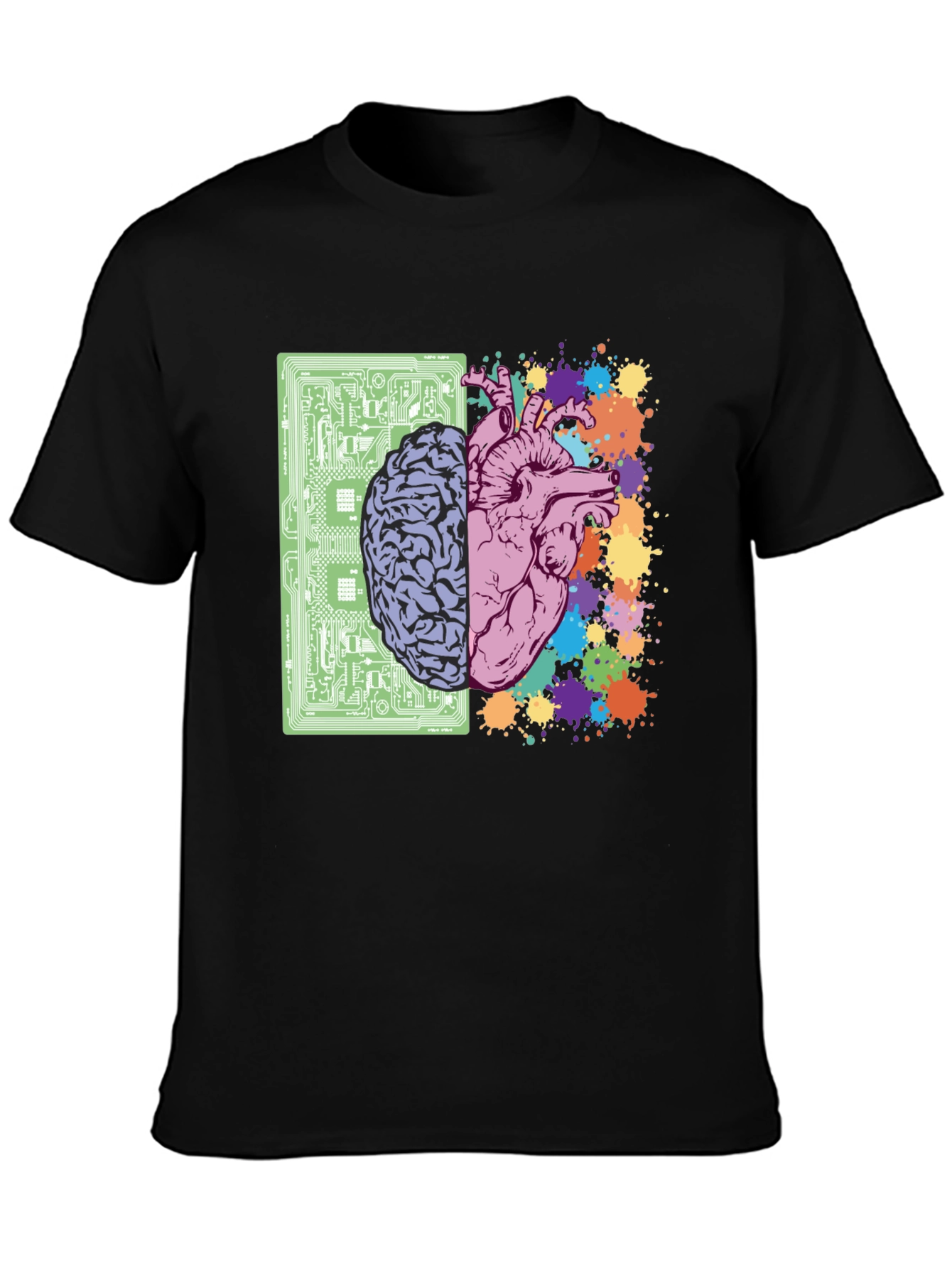Brain & Heart T-Shirt - Logic & Emotion Tee