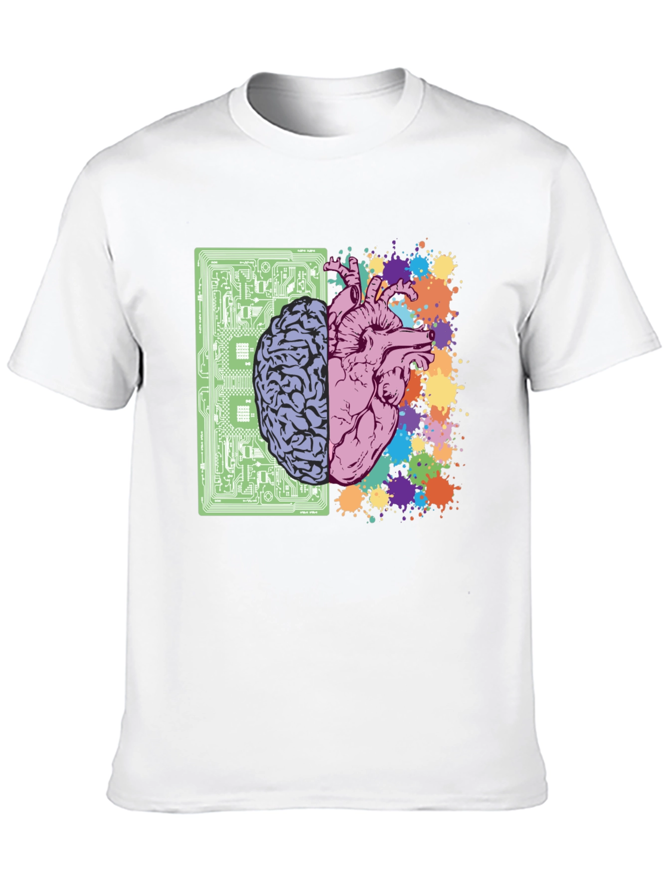 Brain & Heart T-Shirt - Logic & Emotion Tee
