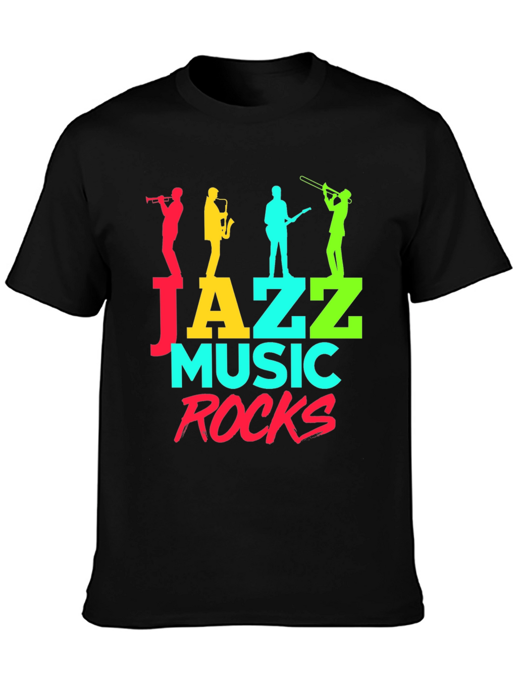 Jazz Music Rocks Graphic T-Shirt