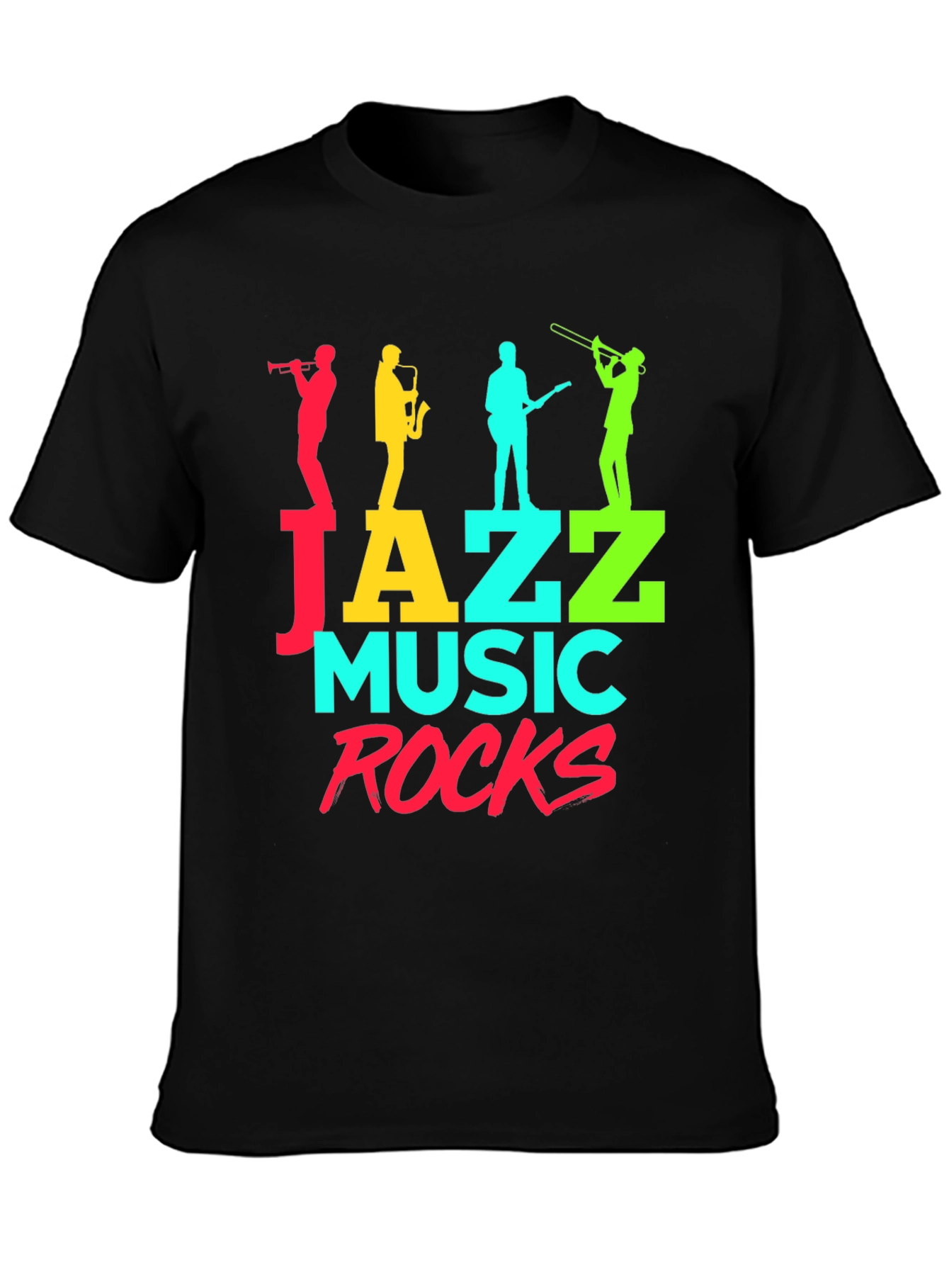 Jazz Music Rocks Graphic T-Shirt