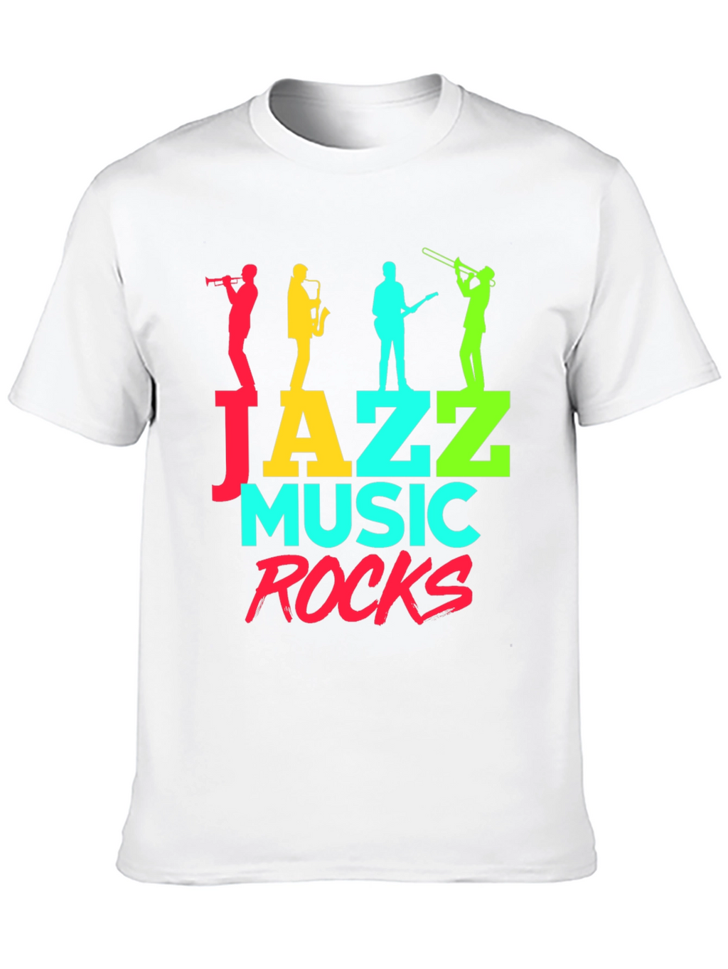 Jazz Music Rocks Graphic T-Shirt