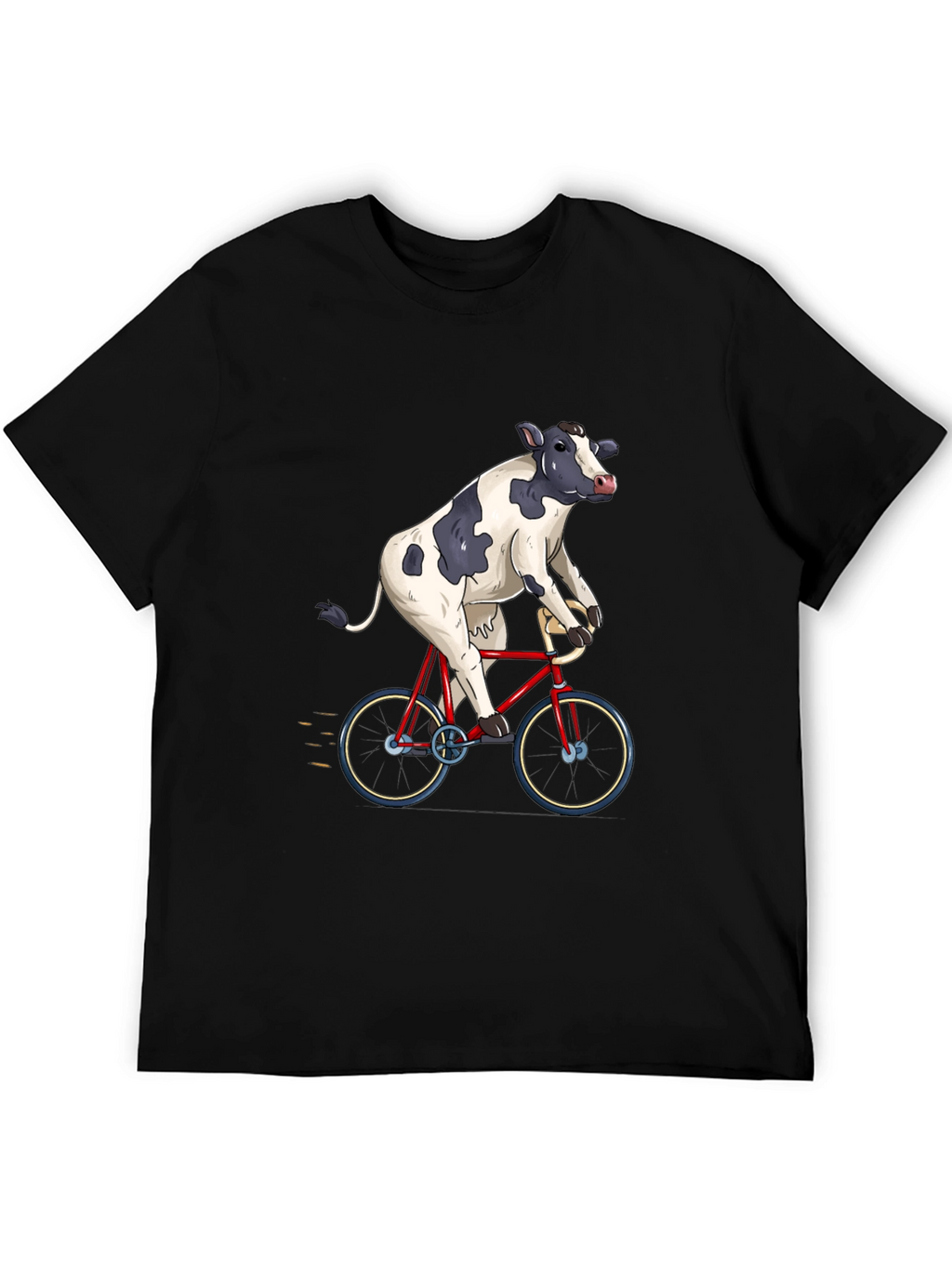 Cow on a Bike T-Shirt - Quirky Graphic Tee