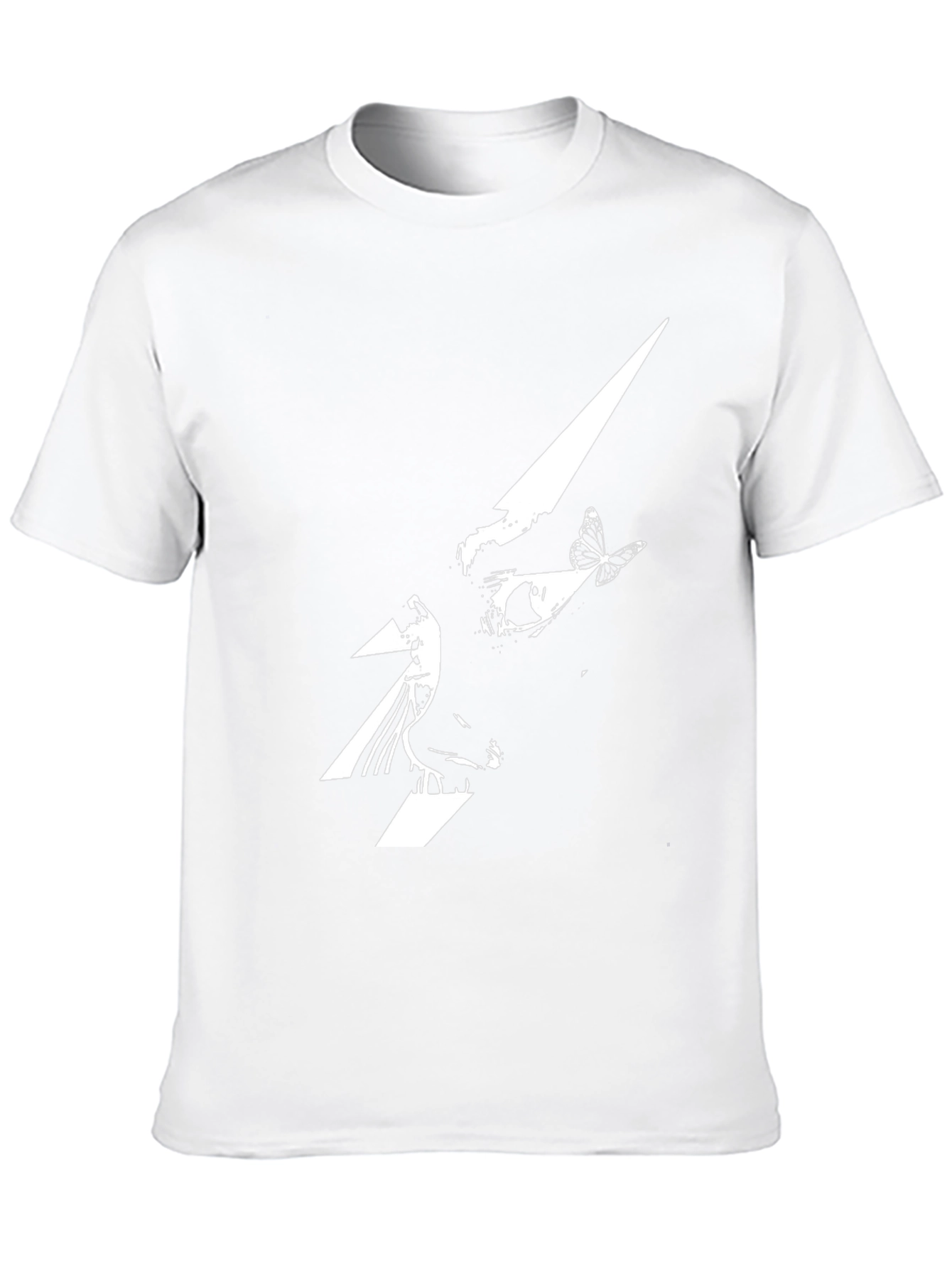 Abstract Butterfly Graphic Tee