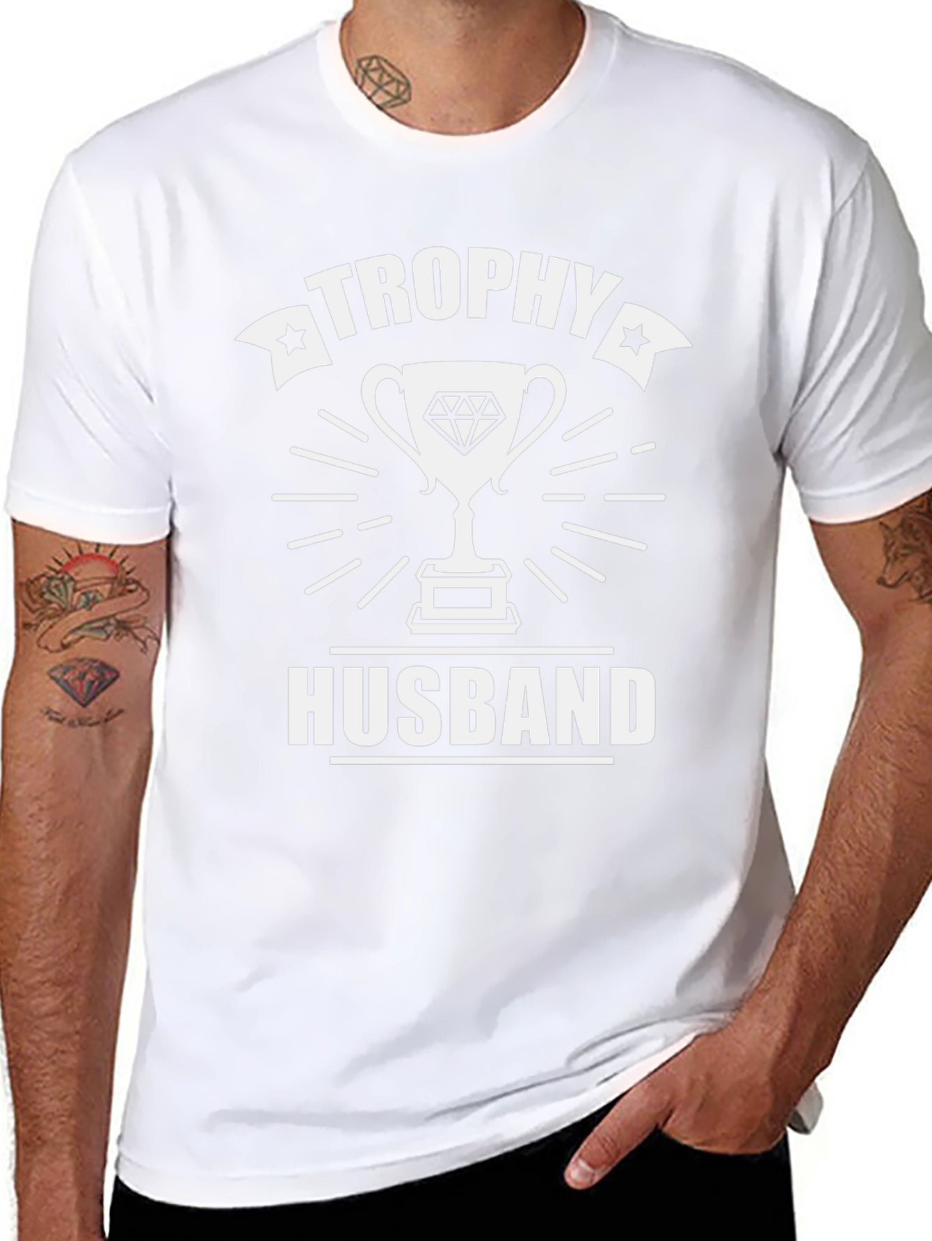 Trophy Husband Black Graphic Tee