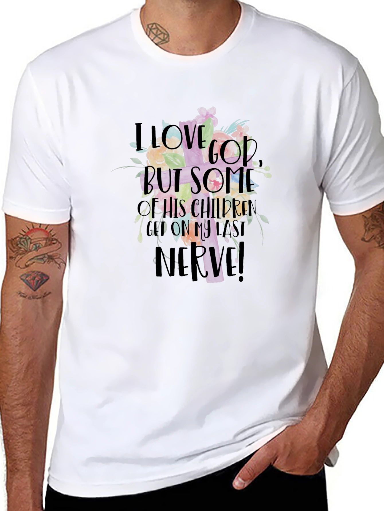 I Love God T-Shirt Funny Christian Humor Tee