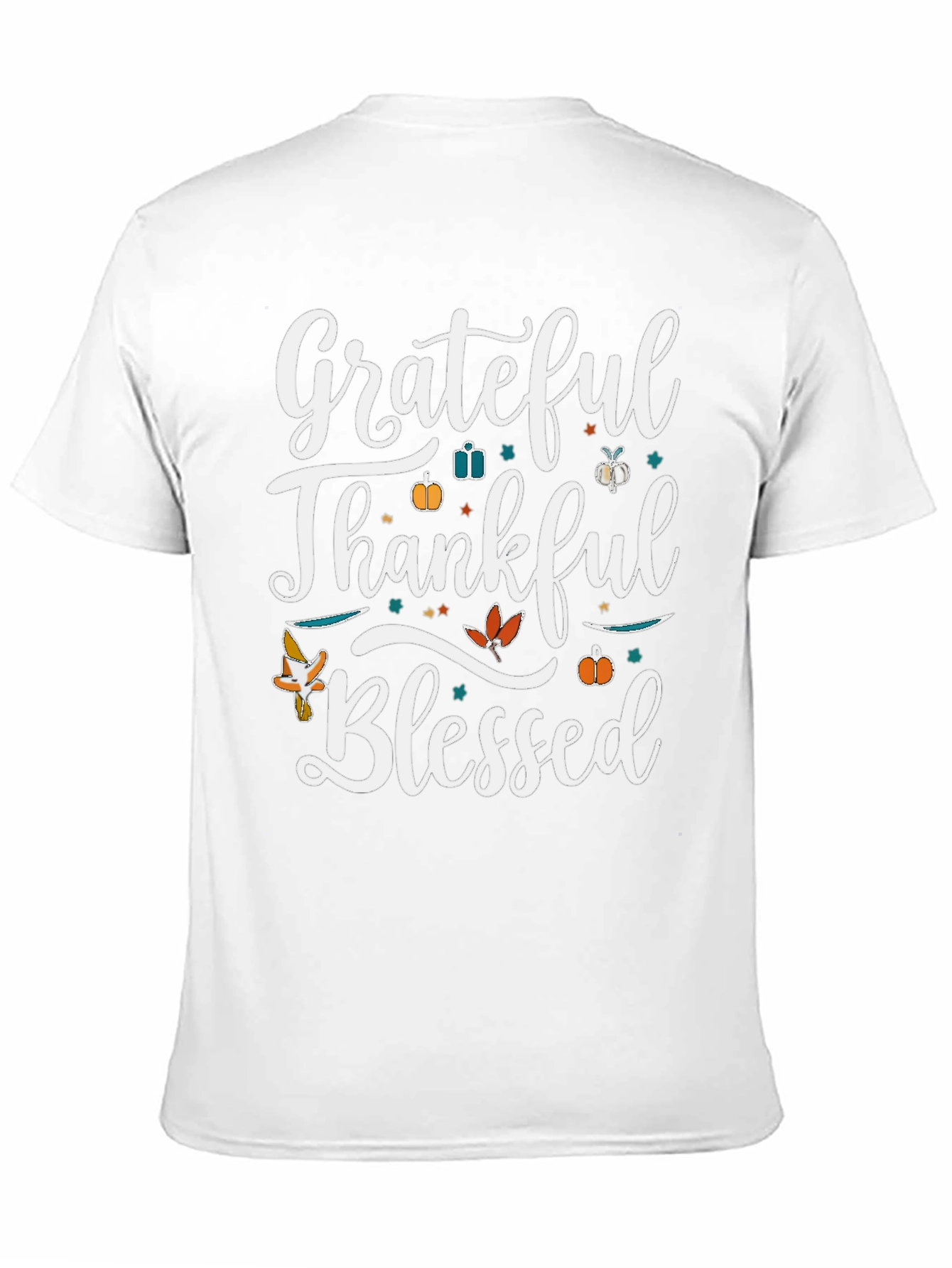 Grateful Thankful Blessed Thanksgiving T-Shirt