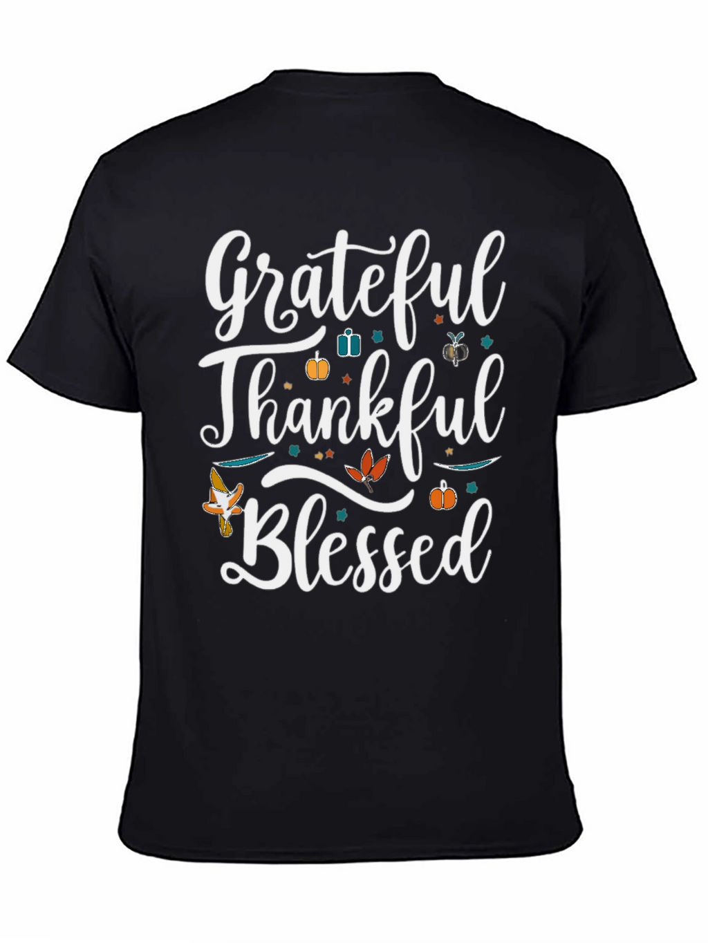 Grateful Thankful Blessed Thanksgiving T-Shirt