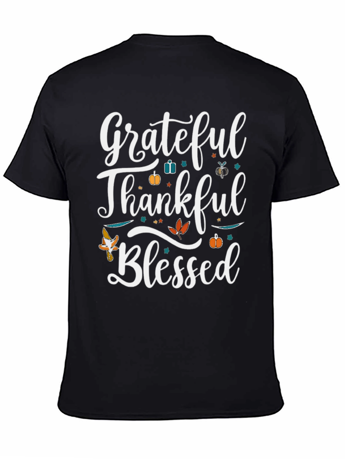 Grateful Thankful Blessed Thanksgiving T-Shirt