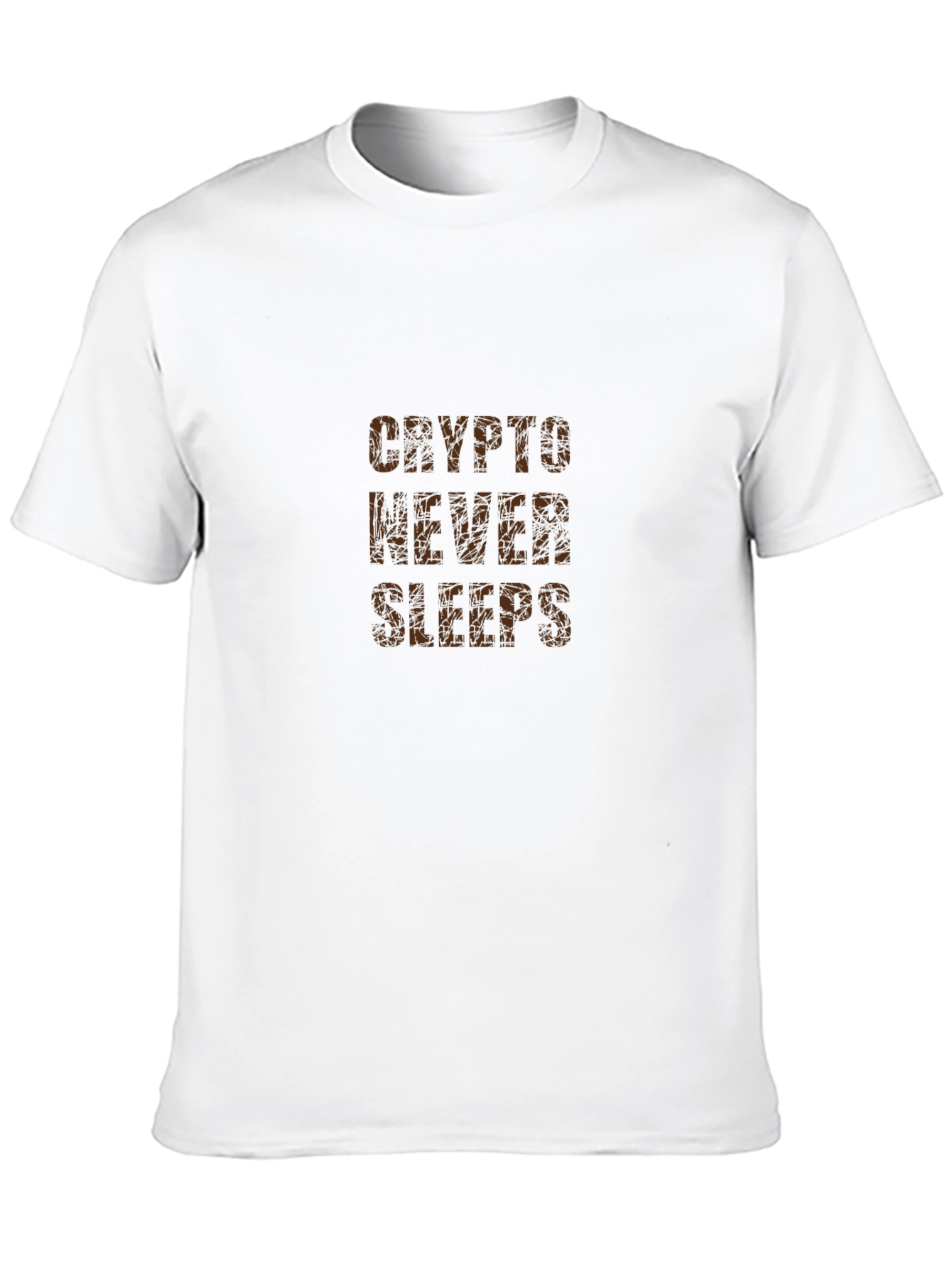 Crypto Never Sleeps Graphic Tee