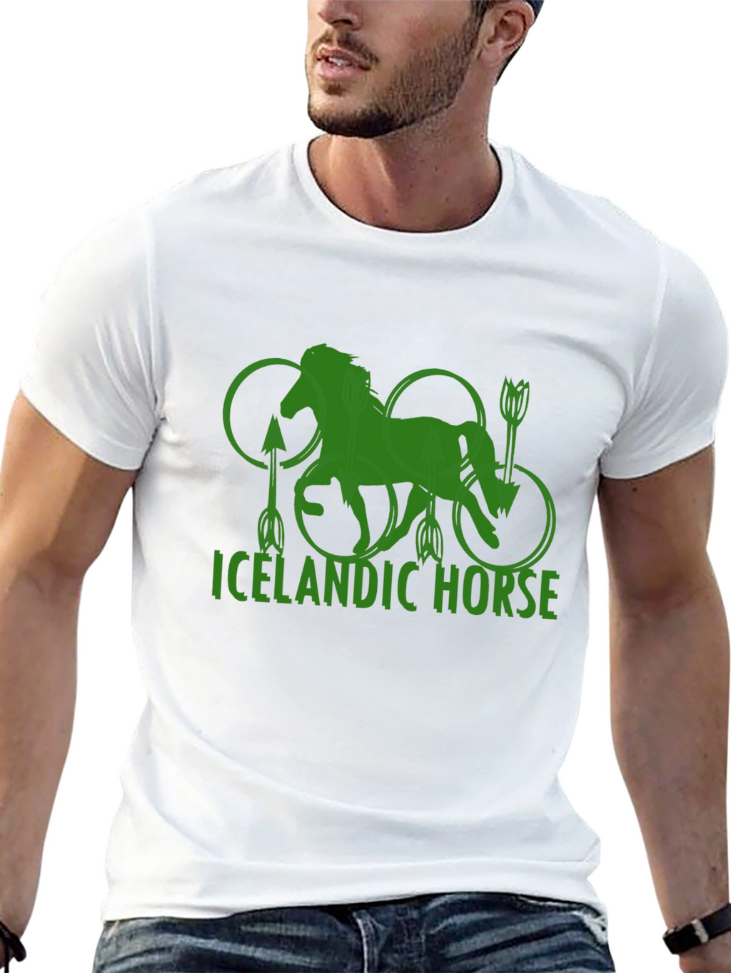 Icelandic Horse Graphic Tee - Unique Design
