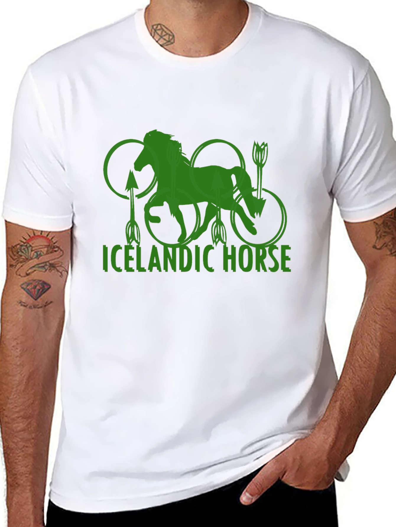 Icelandic Horse Graphic Tee - Unique Design