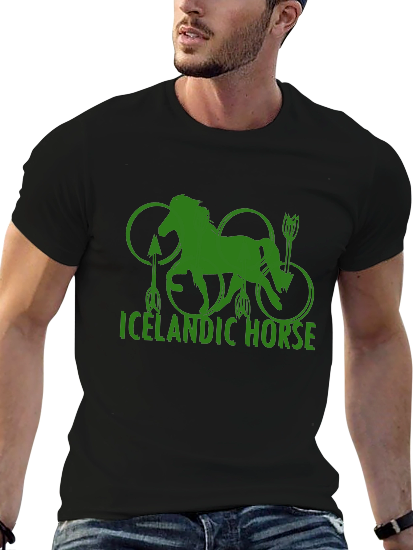 Icelandic Horse Graphic Tee - Unique Design
