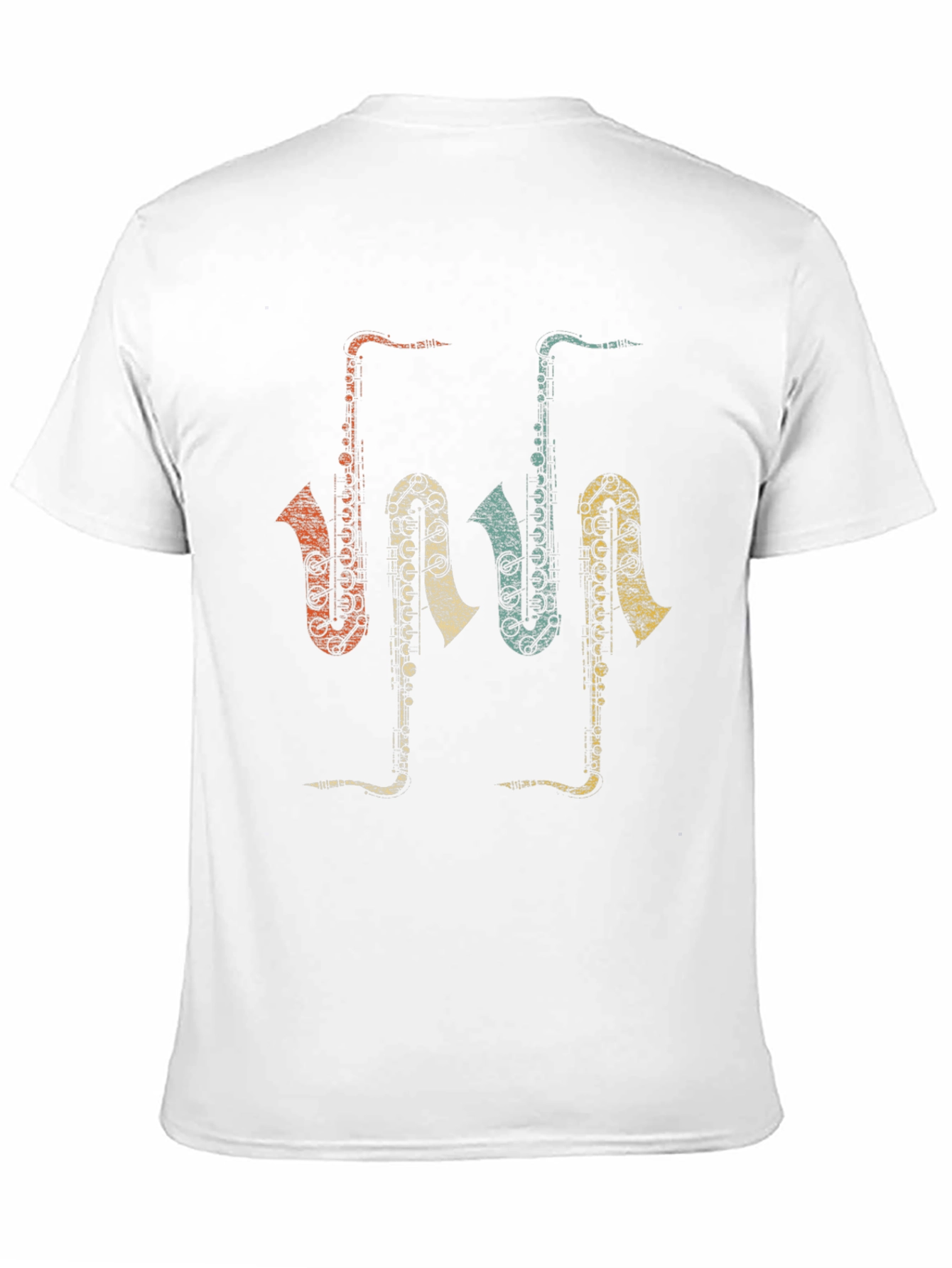 Retro Saxophone T-Shirt - Music Lover Tee