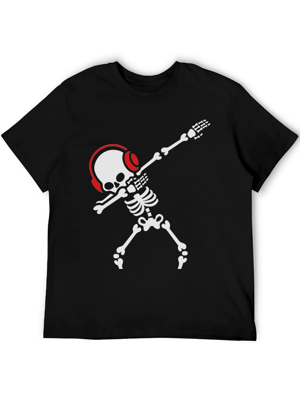 Dabbing Skeleton T-Shirt - Black Graphic Tee