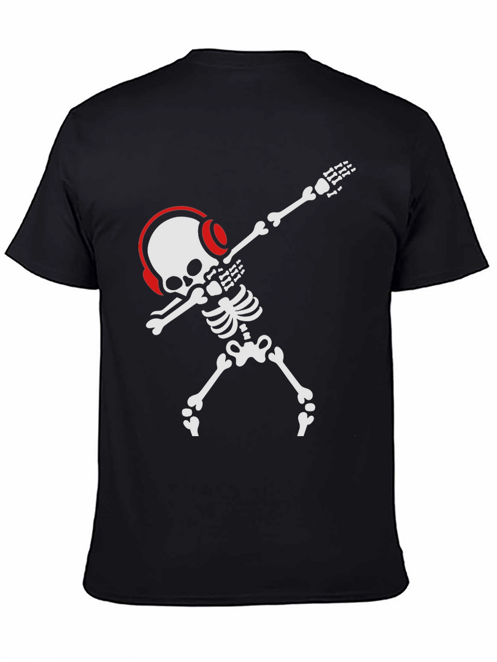 Dabbing Skeleton T-Shirt - Black Graphic Tee