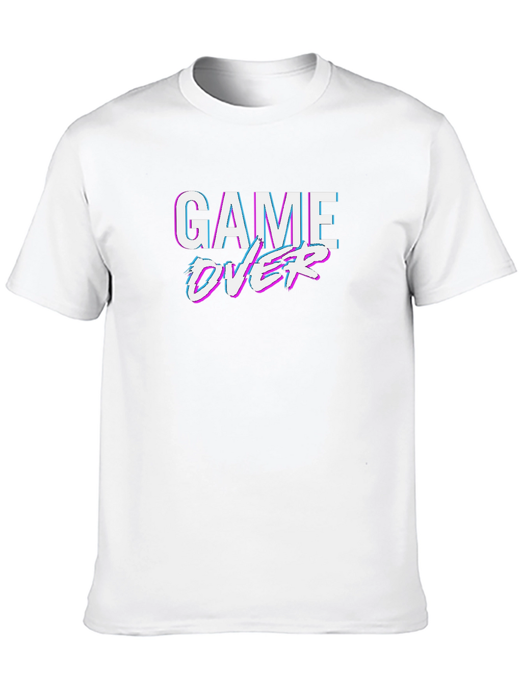 Game Over T-Shirt - Glitch Style Tee