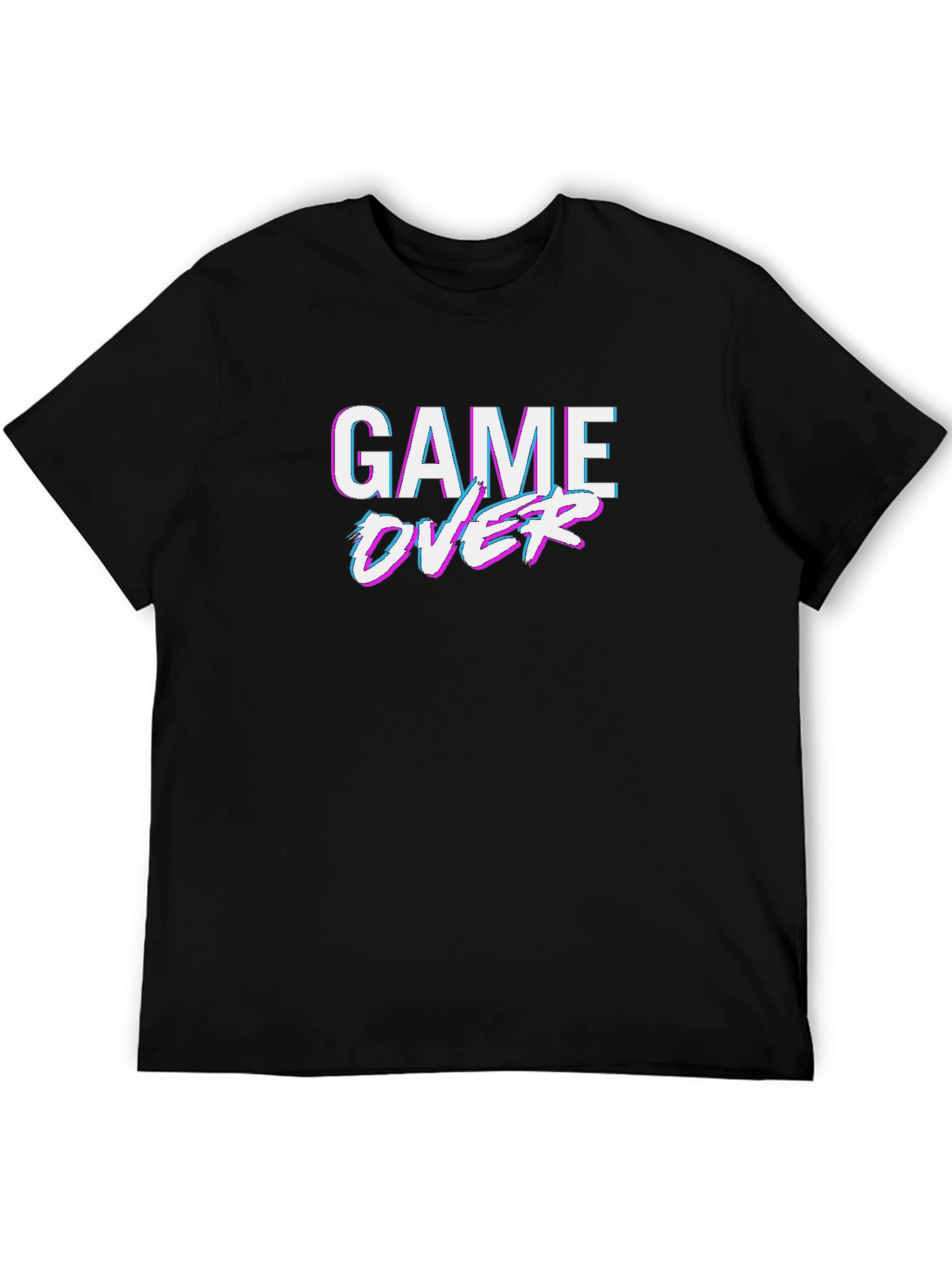 Game Over T-Shirt - Glitch Style Tee