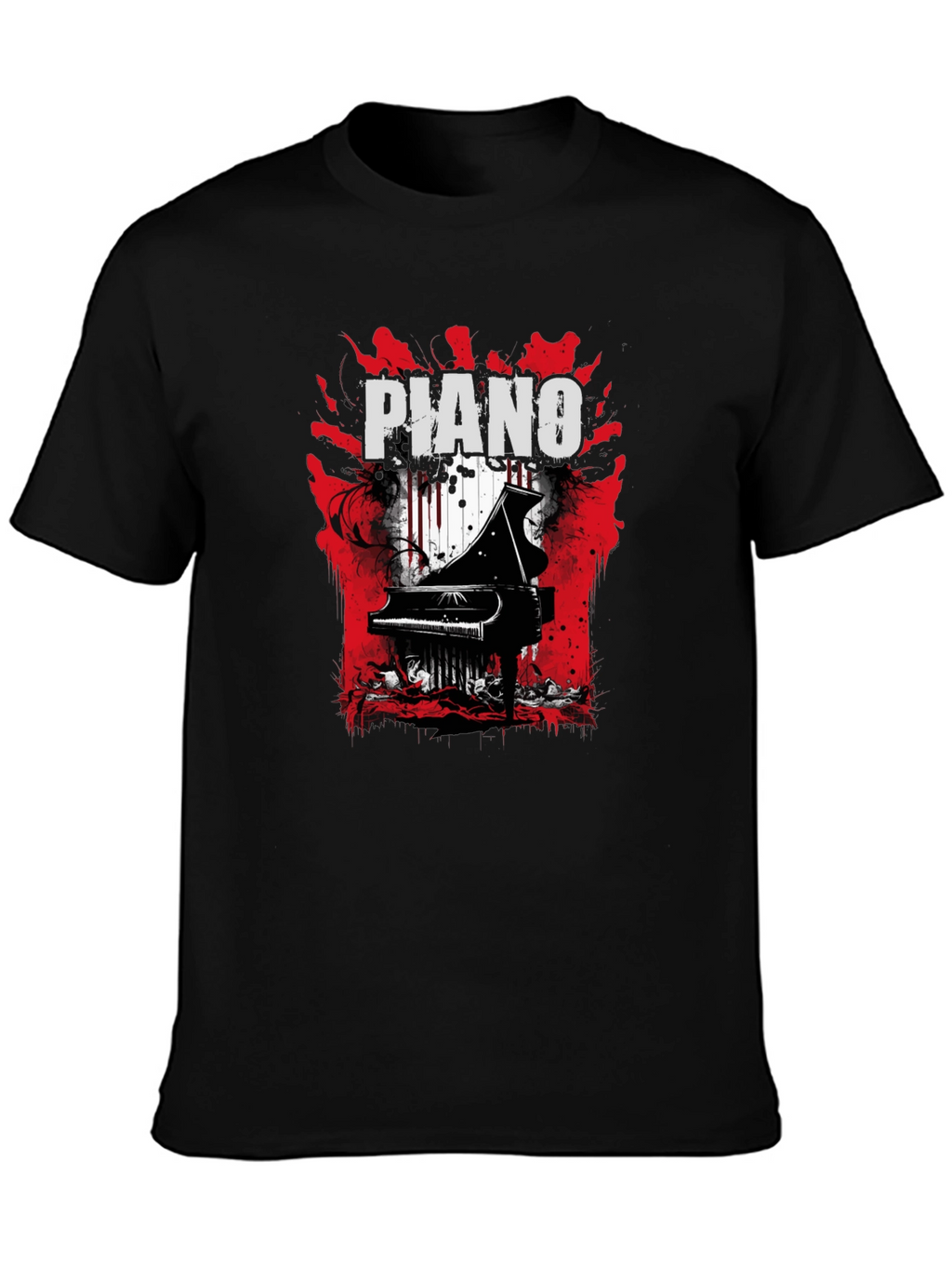Piano Graphic Tee - Unique Music Lovers T-Shirt