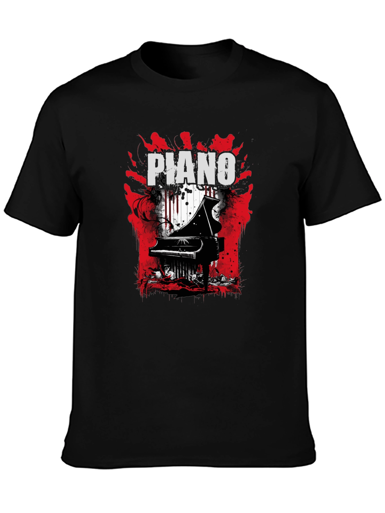 Piano Graphic Tee - Unique Music Lovers T-Shirt
