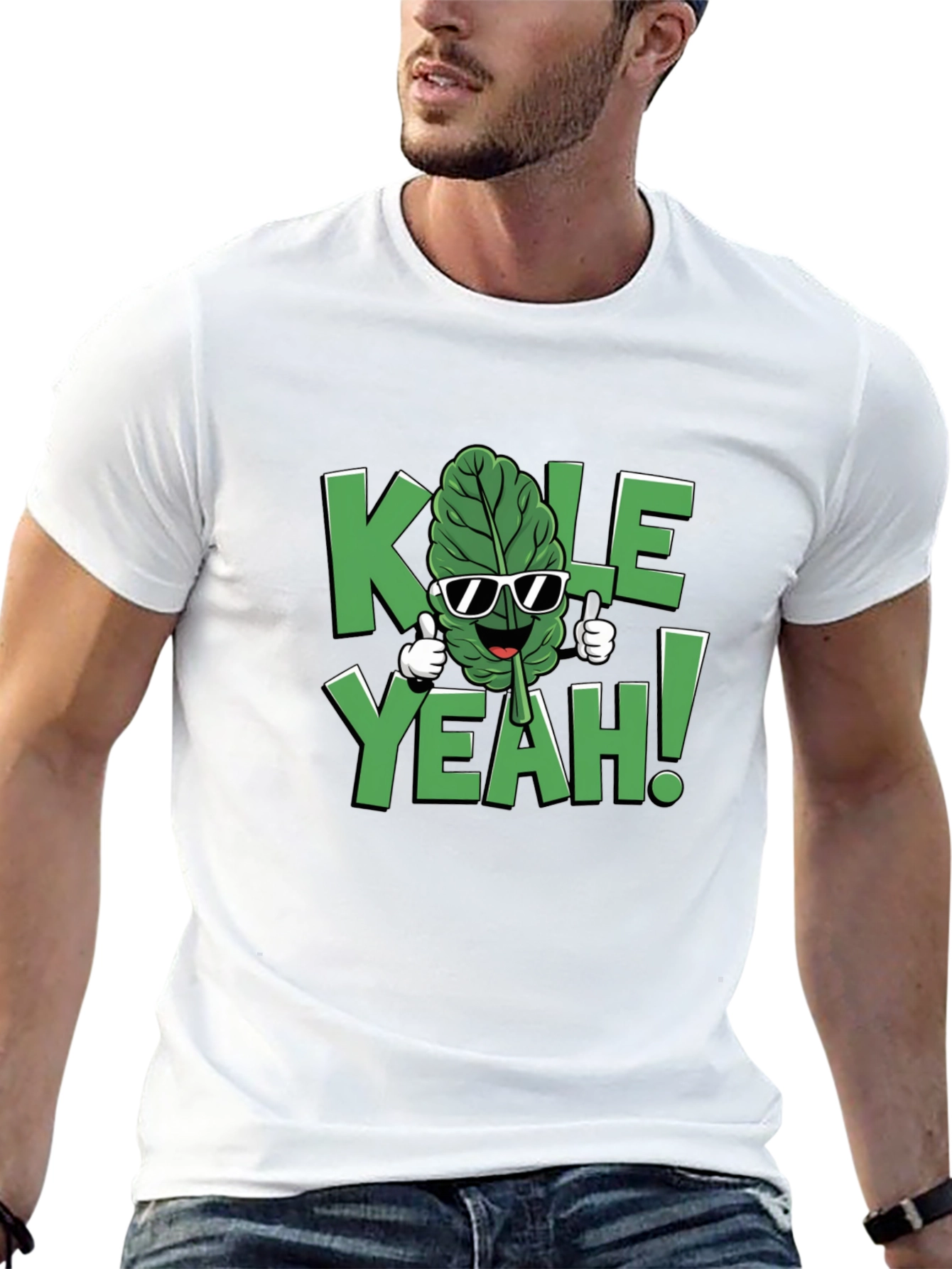KALE YEAH! Graphic T-Shirt - Funny Vegan Tee