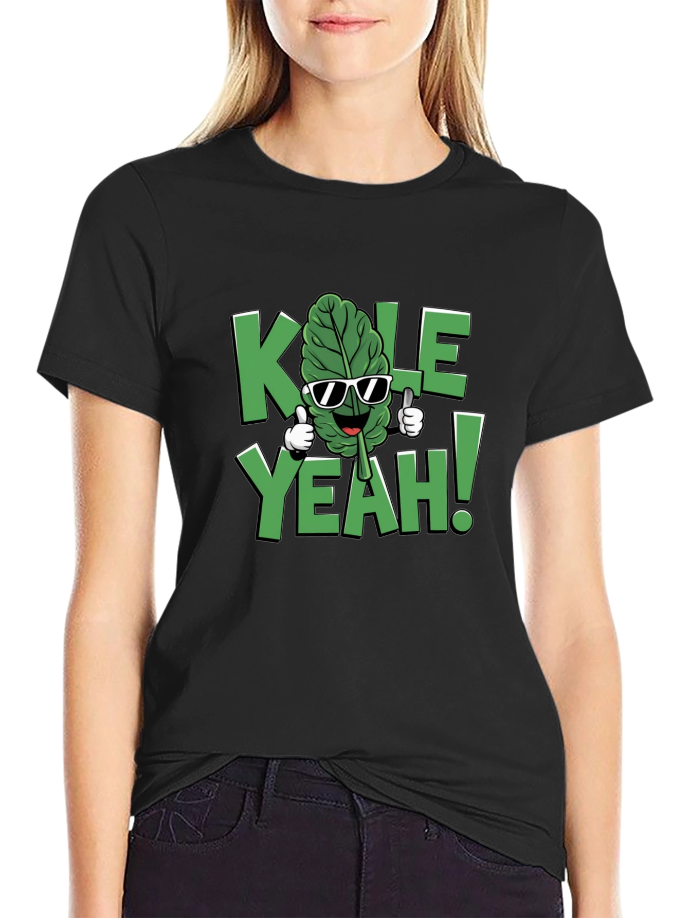 KALE YEAH! Graphic T-Shirt - Funny Vegan Tee