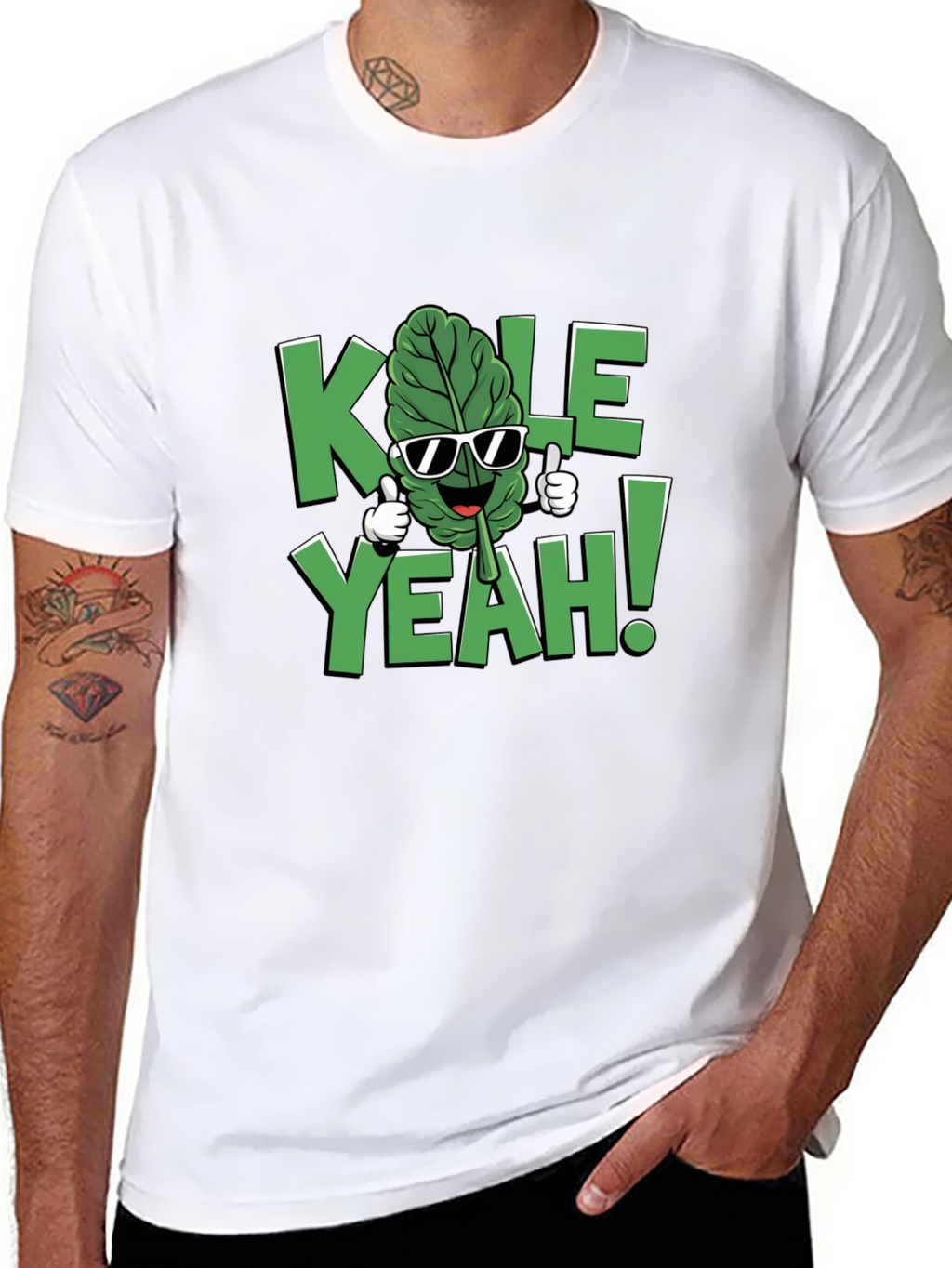 KALE YEAH! Graphic T-Shirt - Funny Vegan Tee
