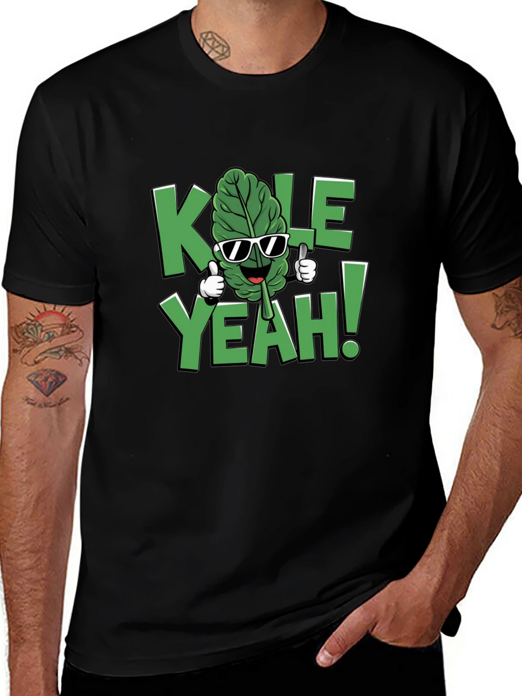 KALE YEAH! Graphic T-Shirt - Funny Vegan Tee