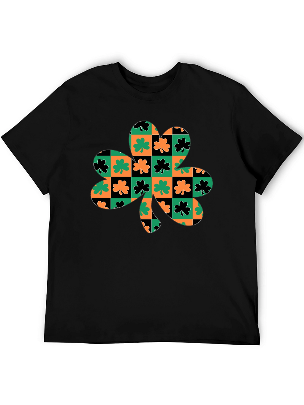 Lucky Clover Checkered Graphic Tee