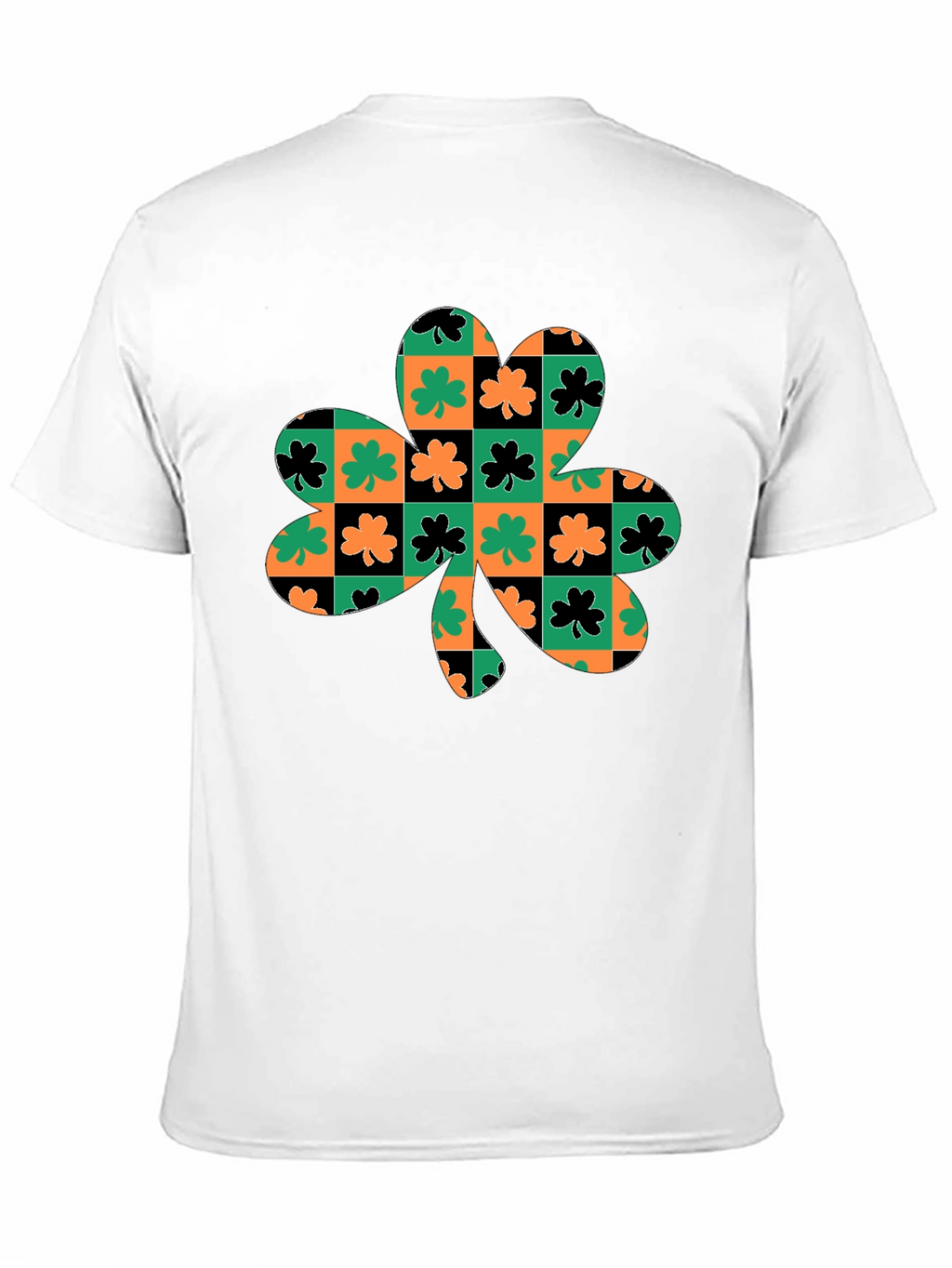 Lucky Clover Checkered Graphic Tee