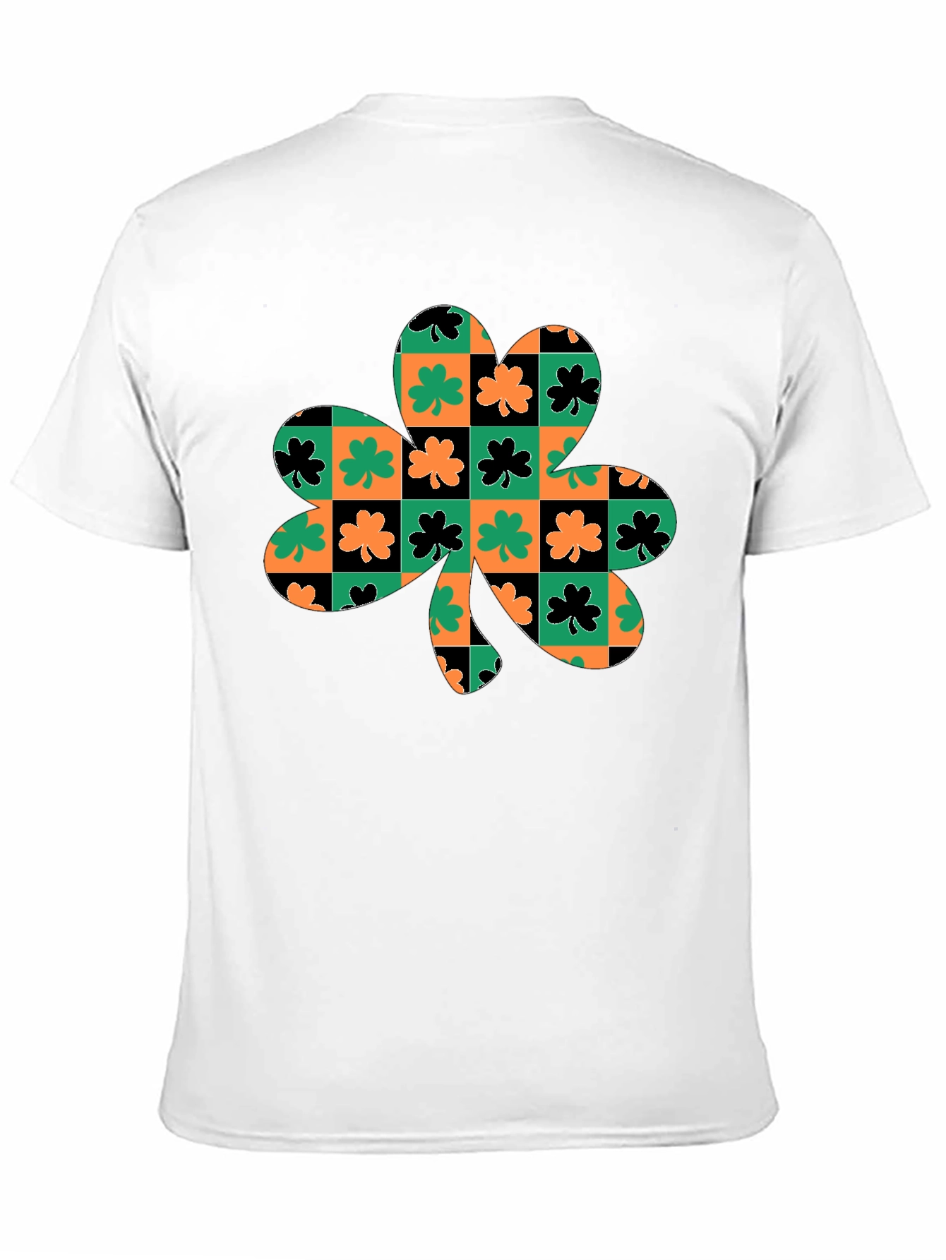 Lucky Clover Checkered Graphic Tee