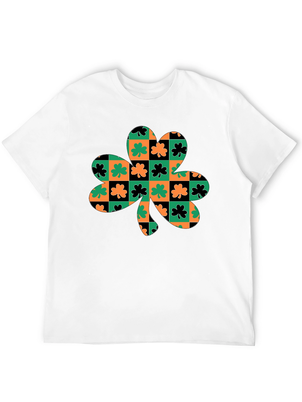 Lucky Clover Checkered Graphic Tee