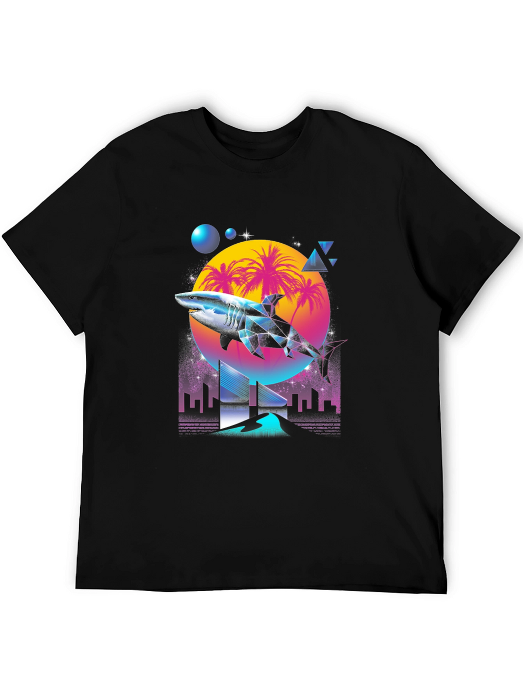 Retro Shark T-Shirt - Miami Vice Style