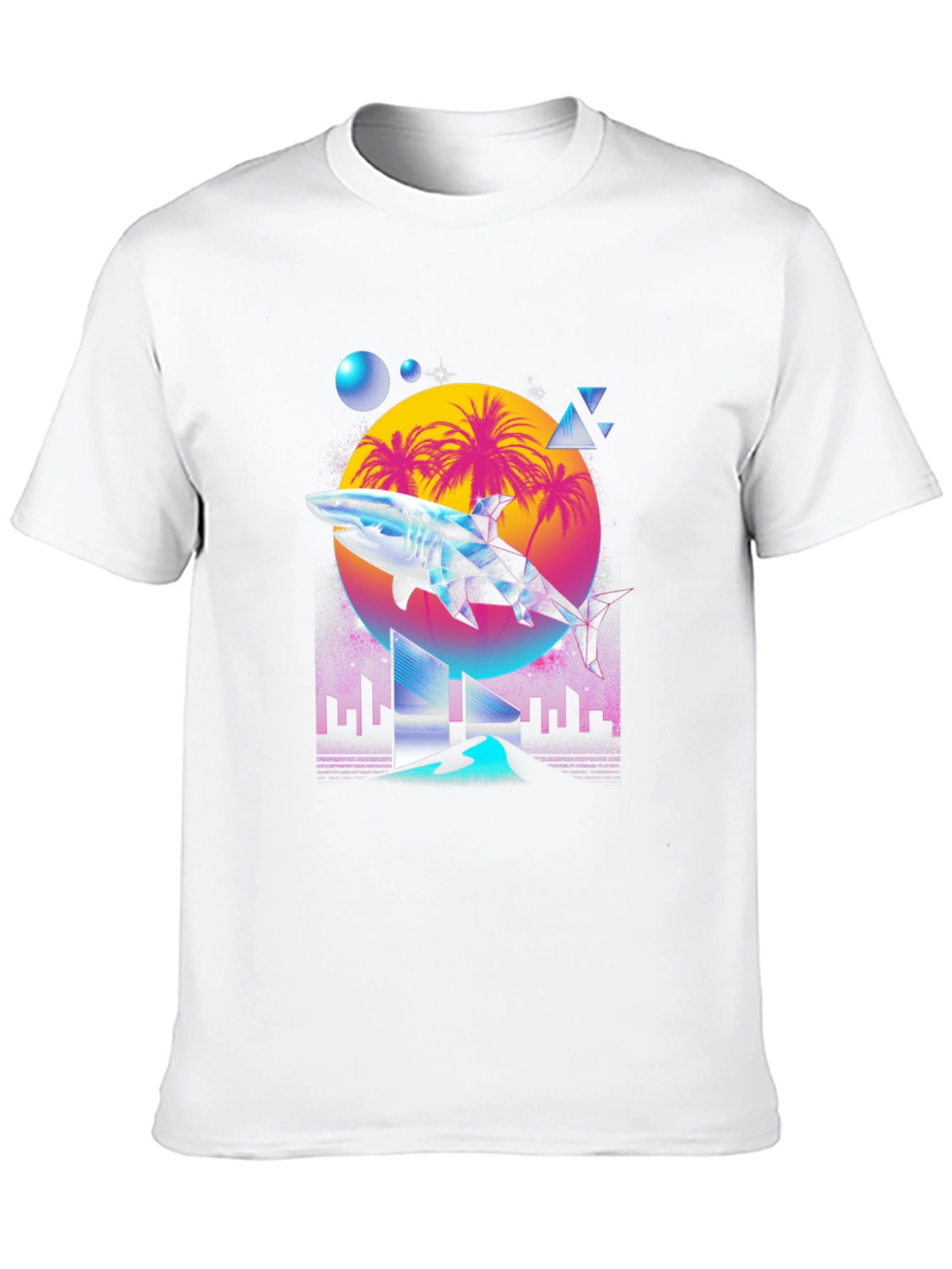 Retro Shark T-Shirt - Miami Vice Style