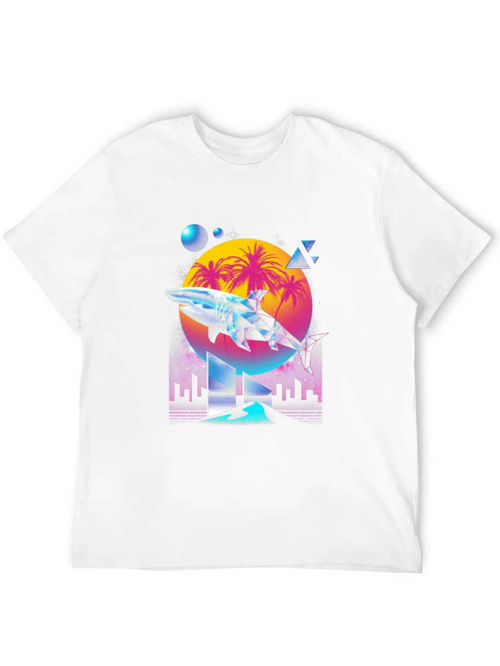 Retro Shark T-Shirt - Miami Vice Style