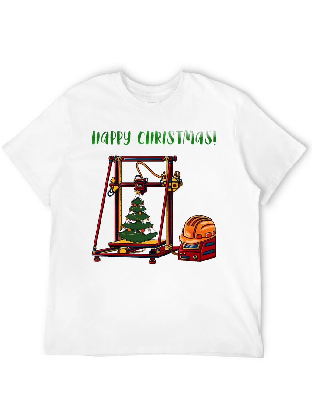 Engineer Christmas 3D Printer T-Shirt