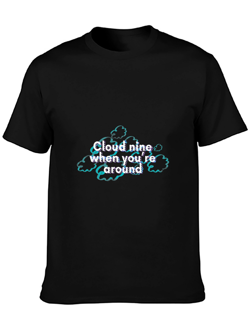Cloud Nine Graphic T-Shirt - Black
