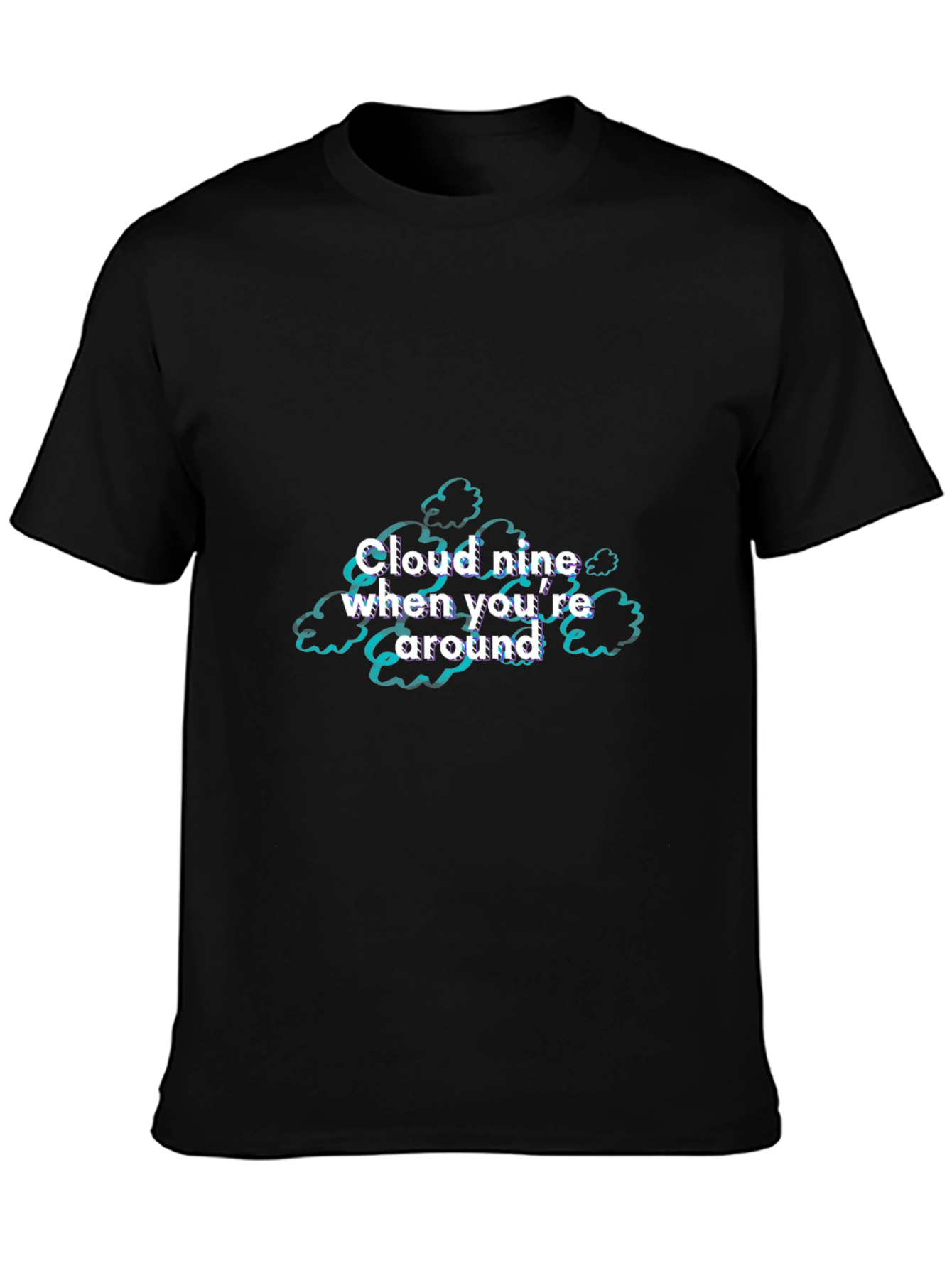 Cloud Nine Graphic T-Shirt - Black