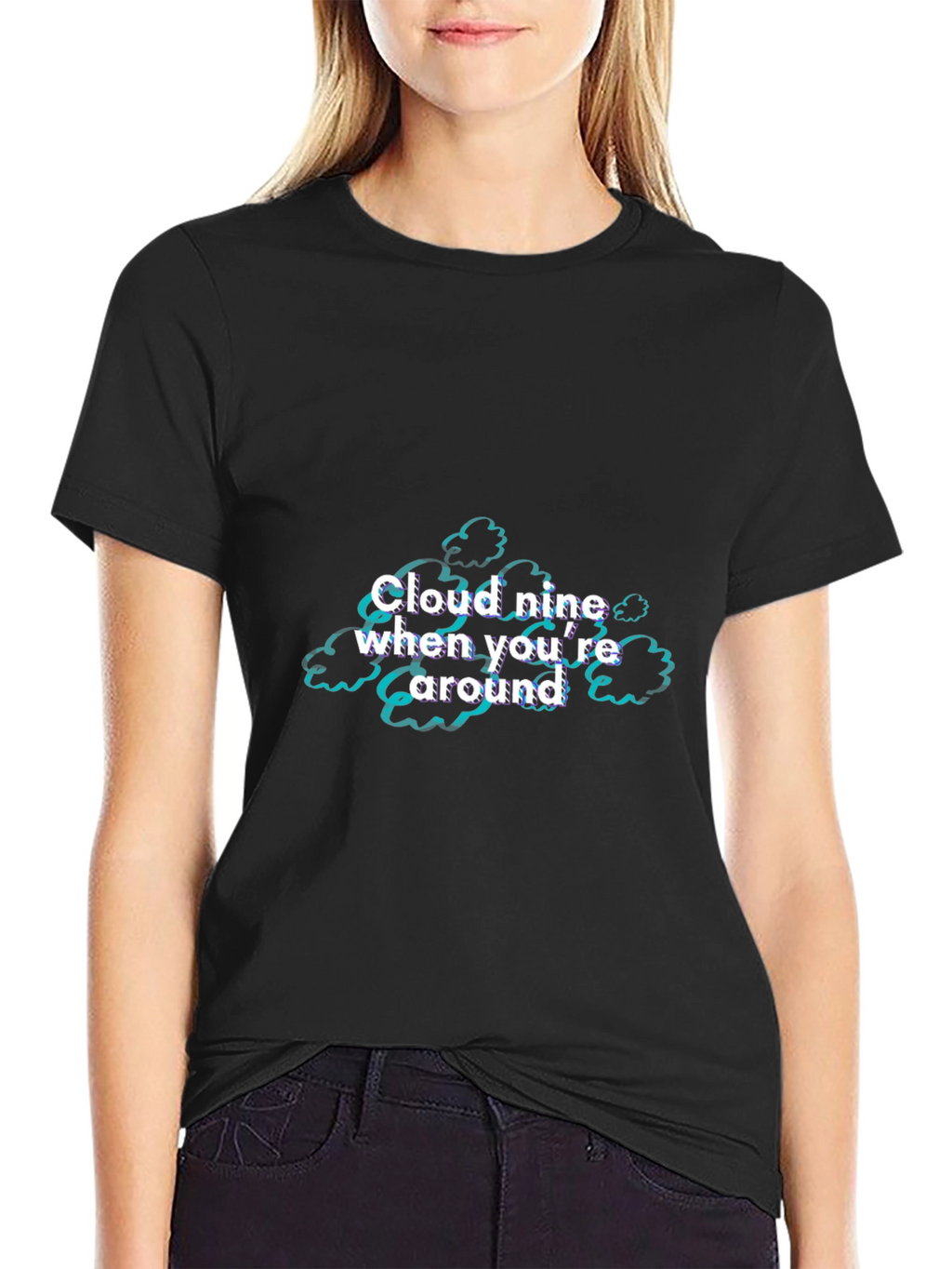 Cloud Nine Graphic T-Shirt - Black