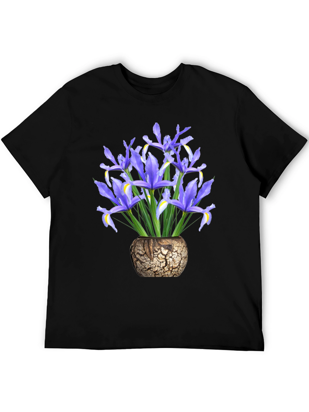 Floral Iris Vase Graphic T-Shirt