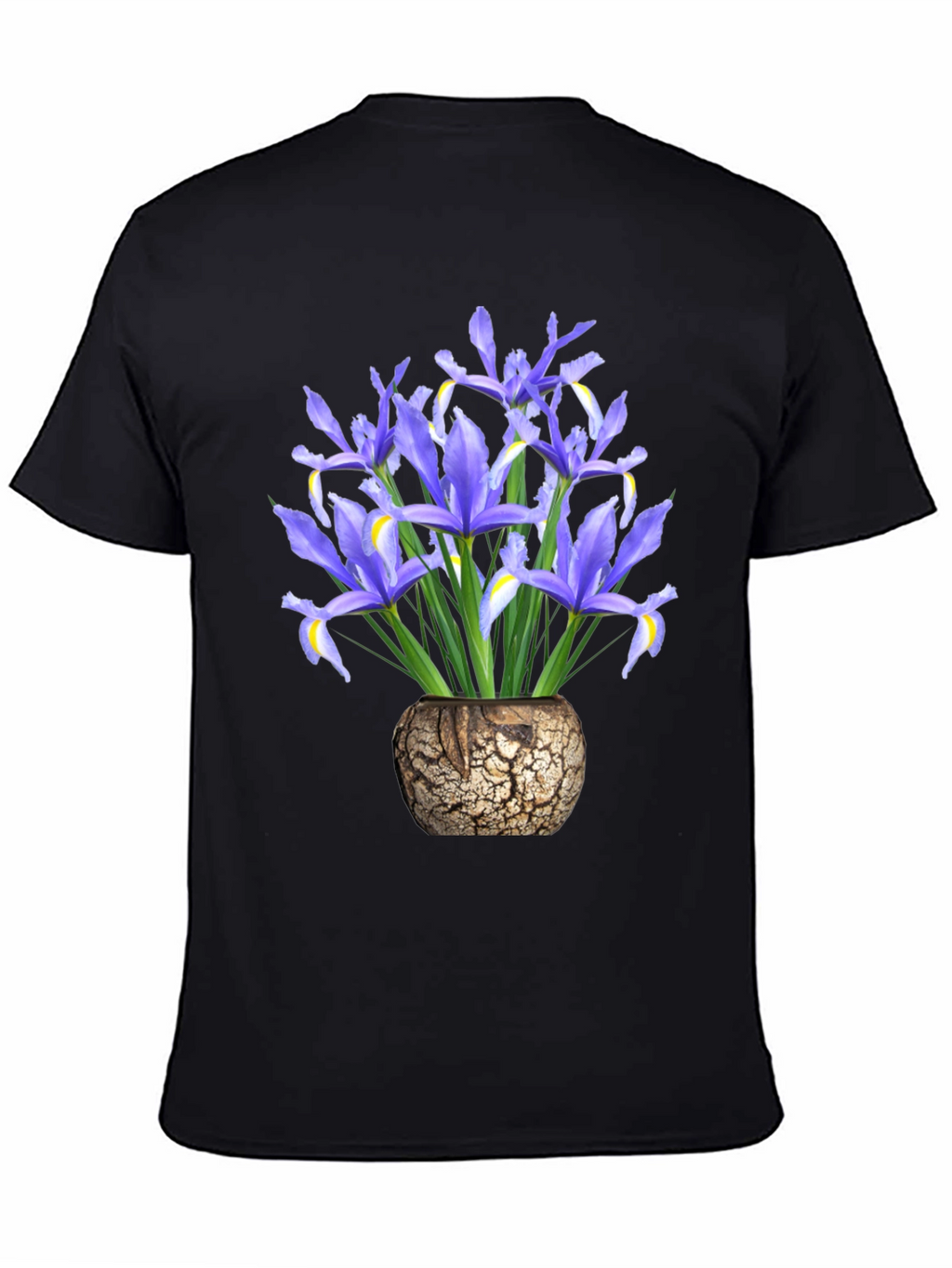 Floral Iris Vase Graphic T-Shirt