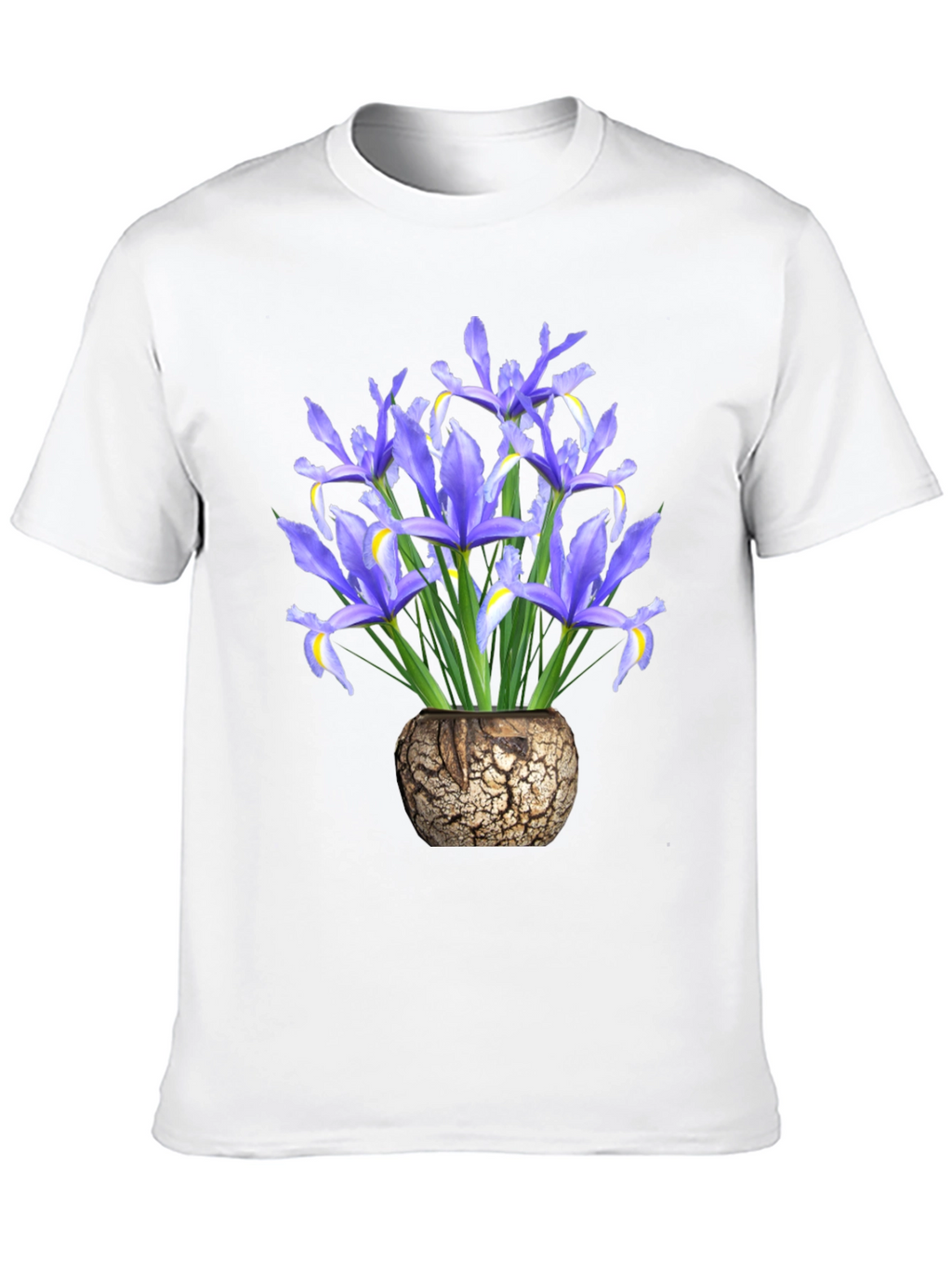 Floral Iris Vase Graphic T-Shirt