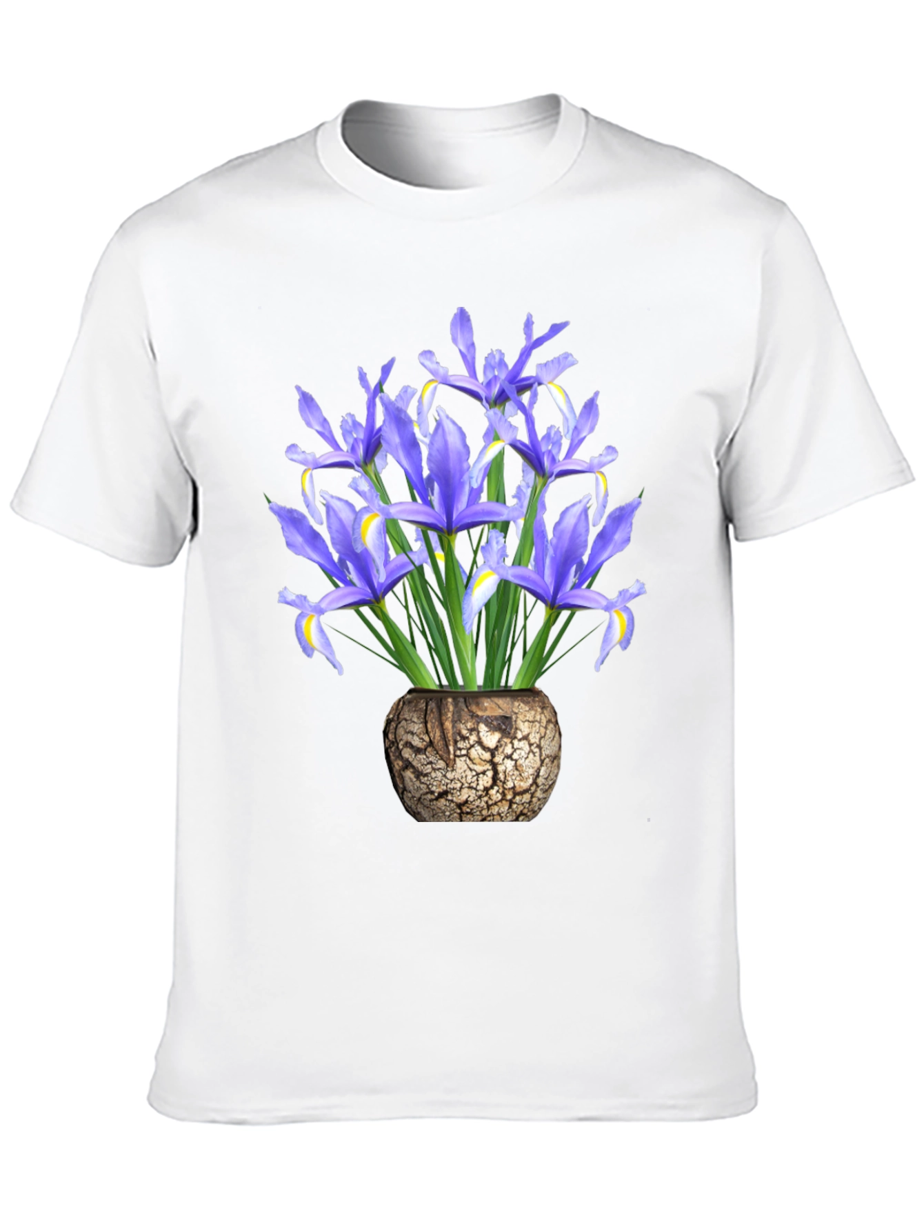 Floral Iris Vase Graphic T-Shirt