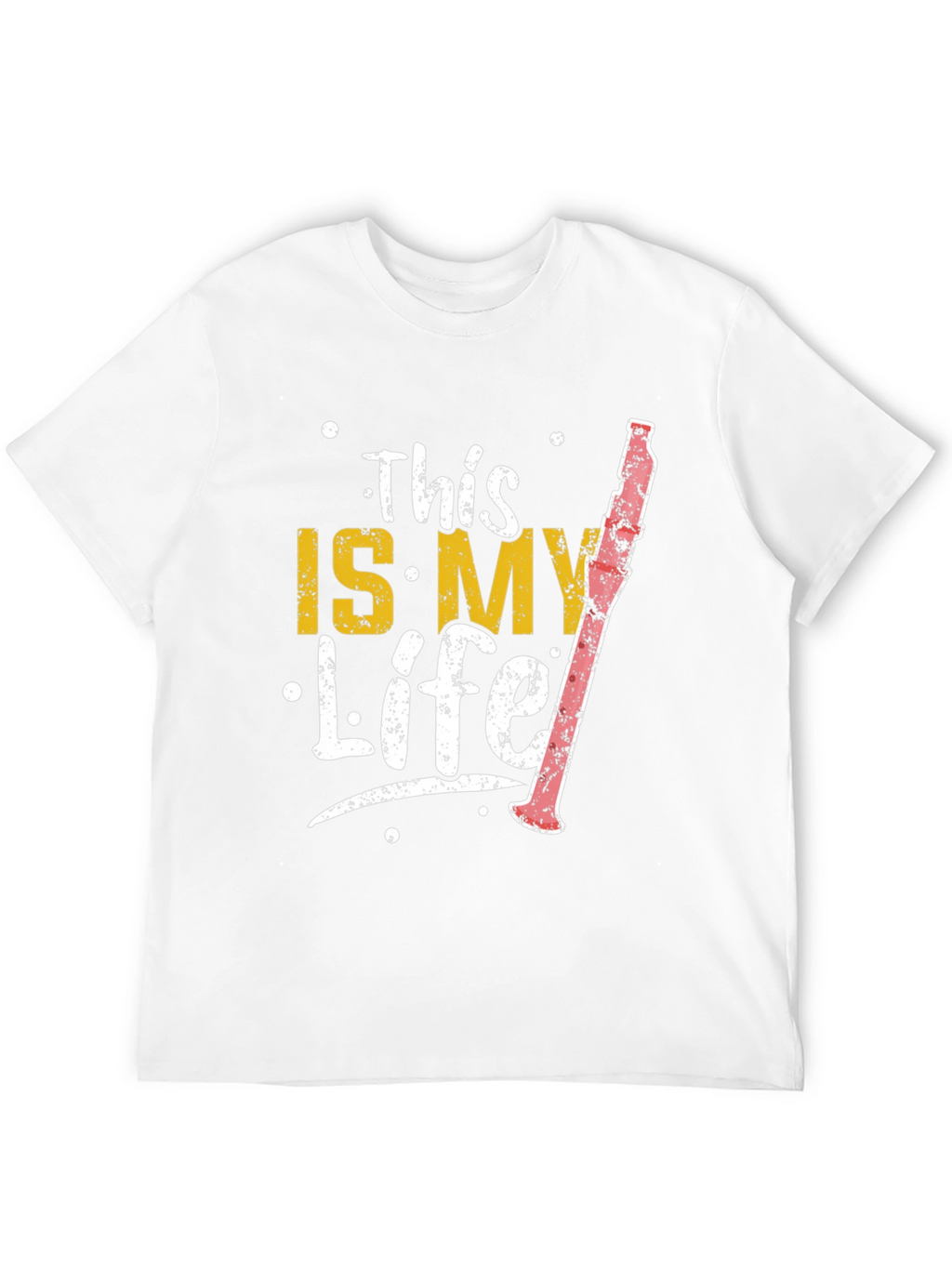 This Is My Life Clarinet Player Black T-Shirt