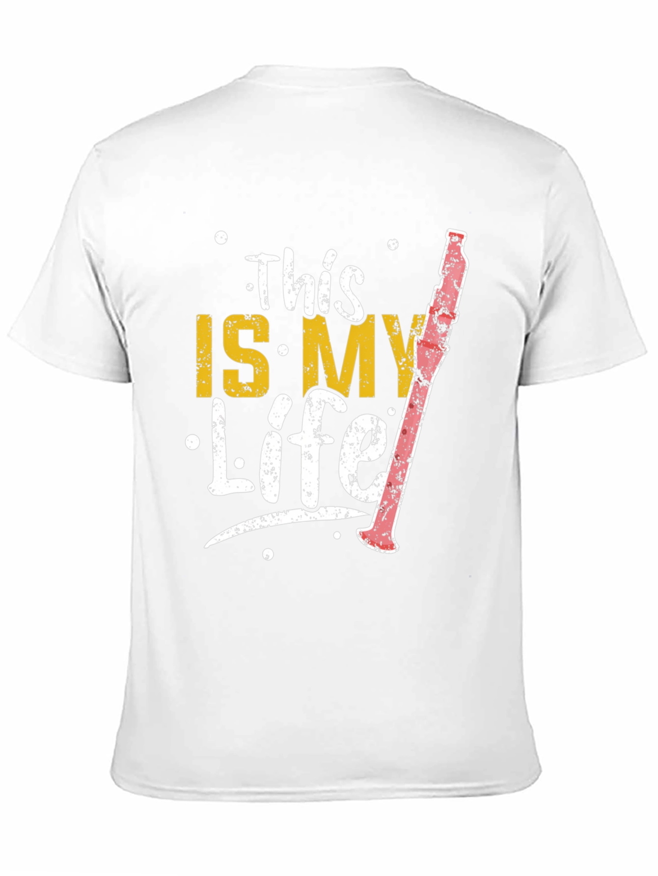 This Is My Life Clarinet Player Black T-Shirt