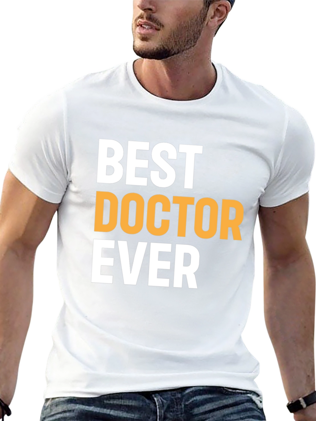 Best Doctor Ever Black Graphic Tee
