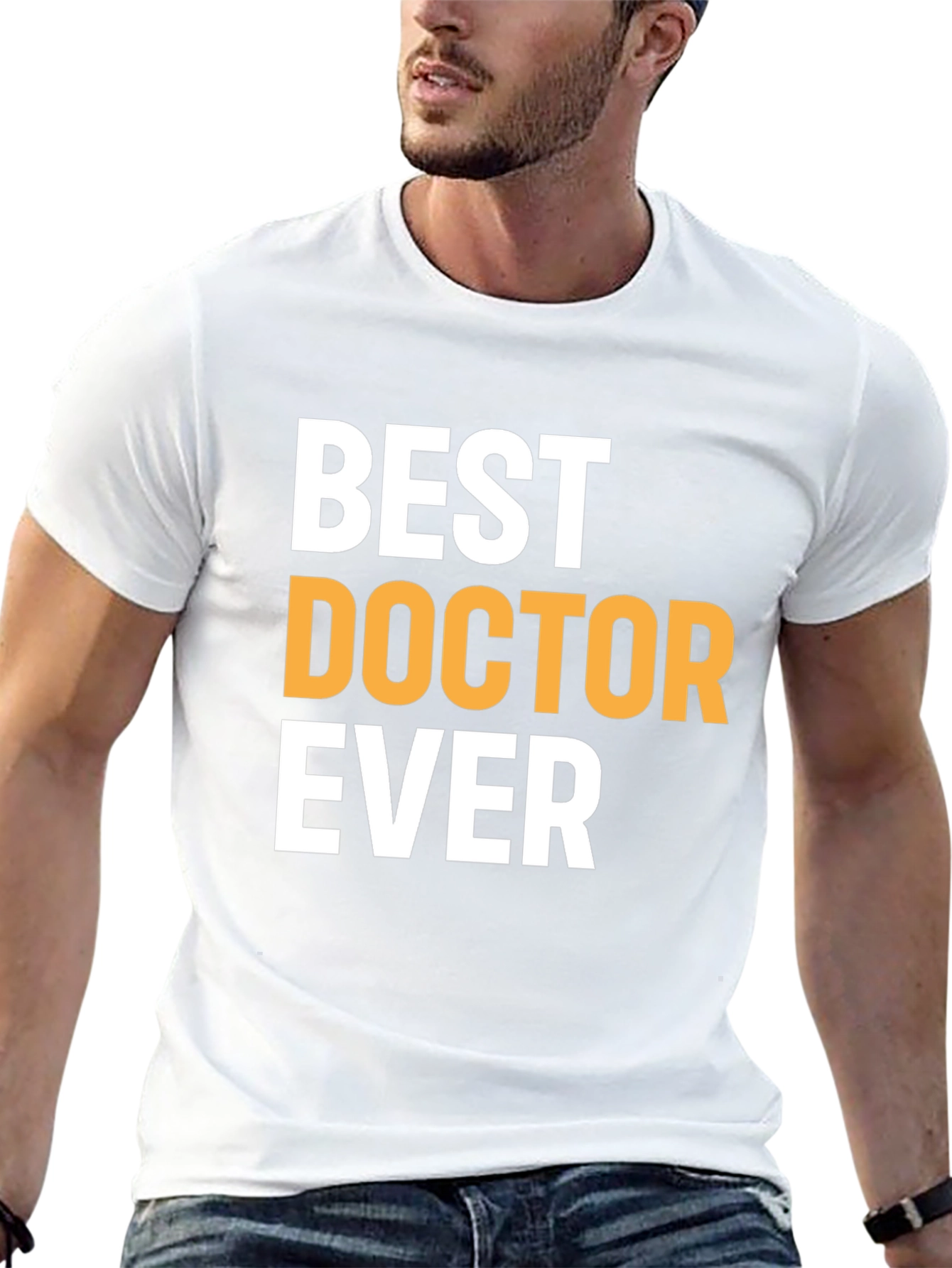 Best Doctor Ever Black Graphic Tee